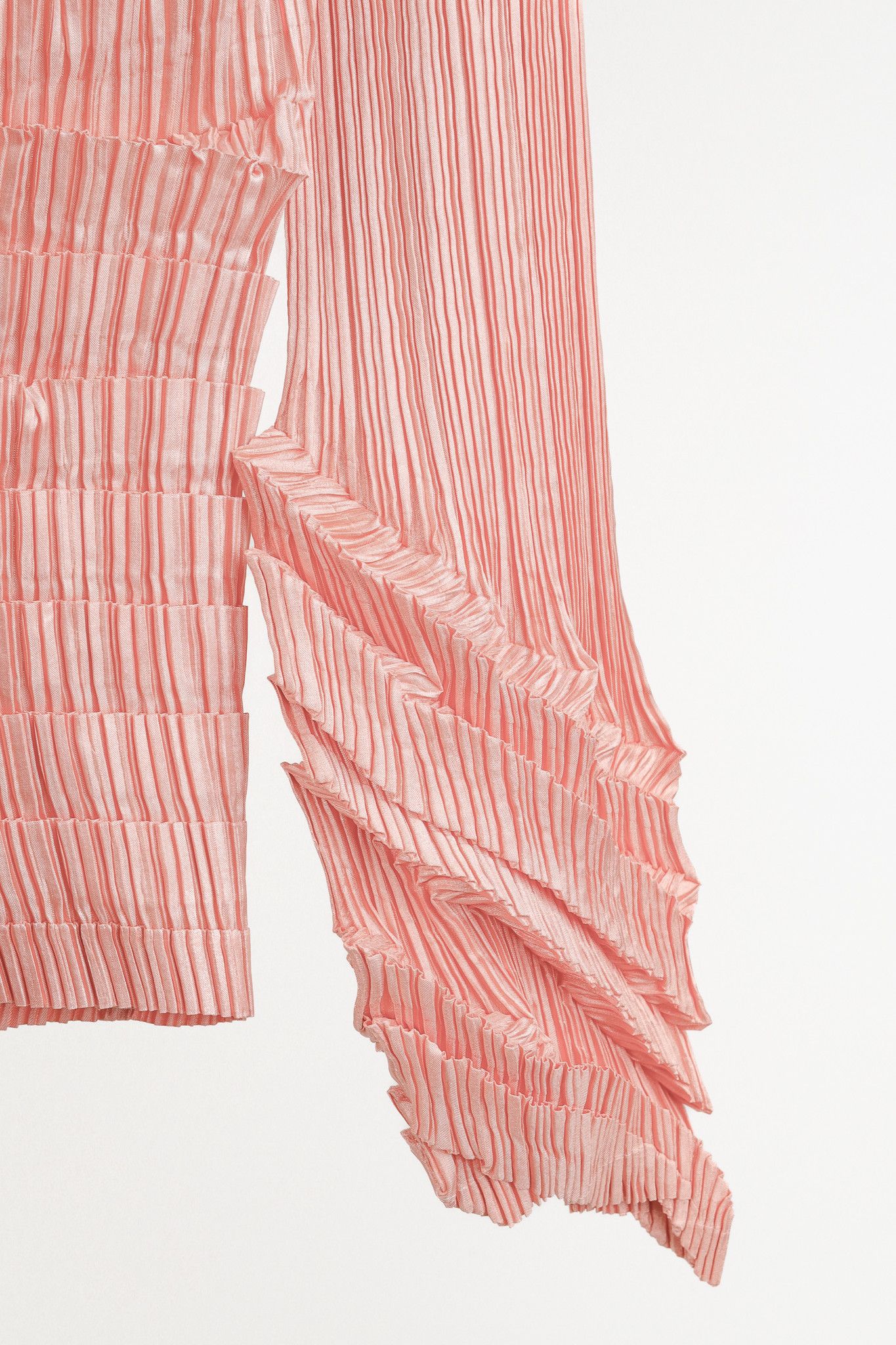 Issey Miyake Issey Miyake Archival 1990s Diagonal Pleats Bllouse Size L / US 10 / IT 46 - 6 Thumbnail