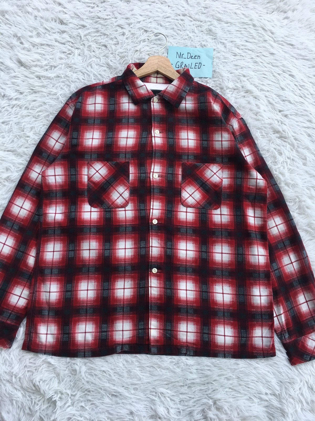 Number (N)ine Rare Number Nine Checkered Flannel Shirt Size US L / EU 52-54 / 3 - 4 Thumbnail