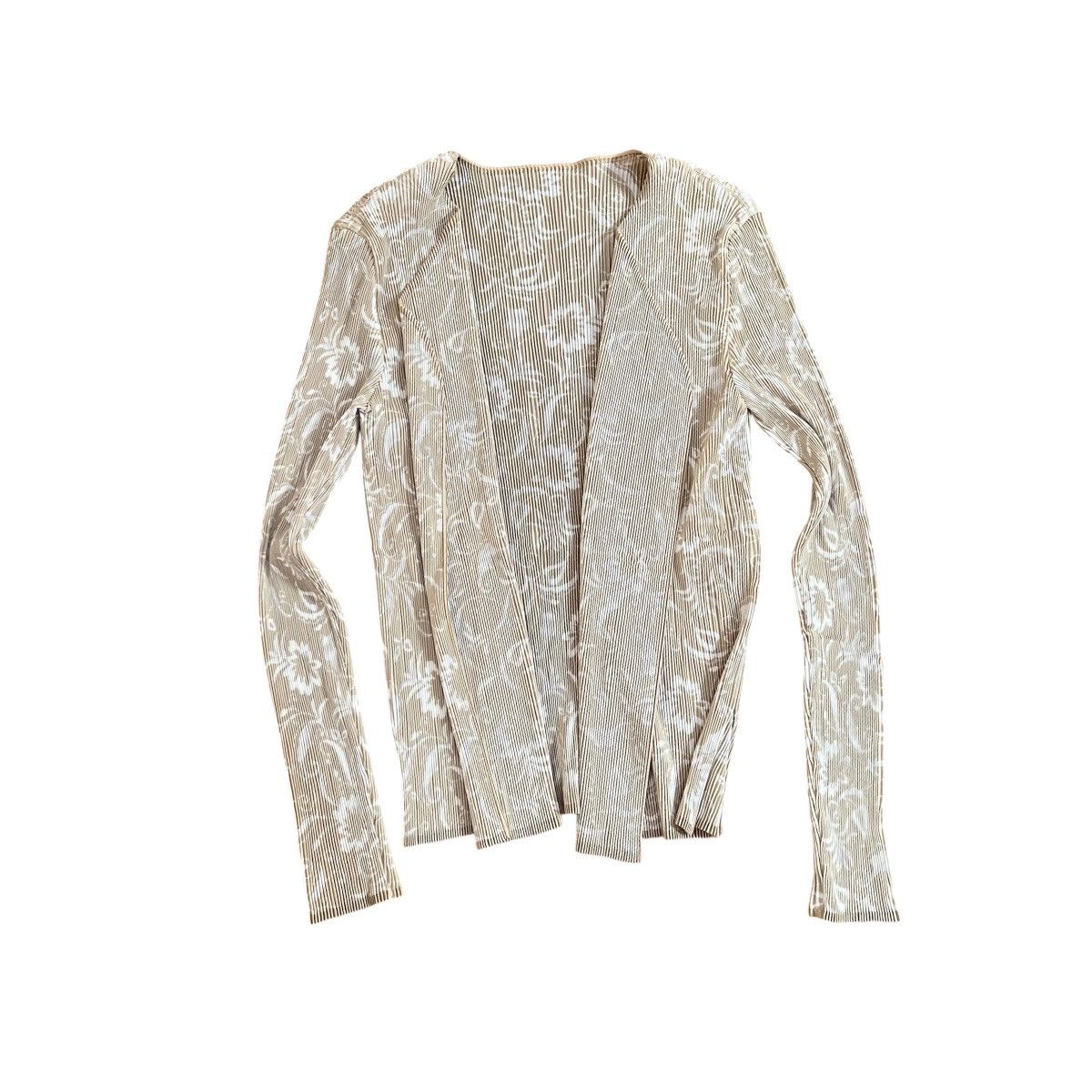 Issey Miyake TAX FREE 🇺🇸 Issey miyake fete pleated floral open cardigan Size S / US 4 / IT 40 - 1 Thumbnail