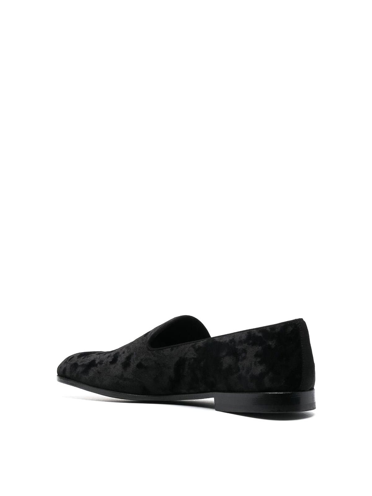 Dolce & Gabbana o1y0125 Velvet Loafers in Black/Grey Size US 7 / EU 40 - 2 Thumbnail