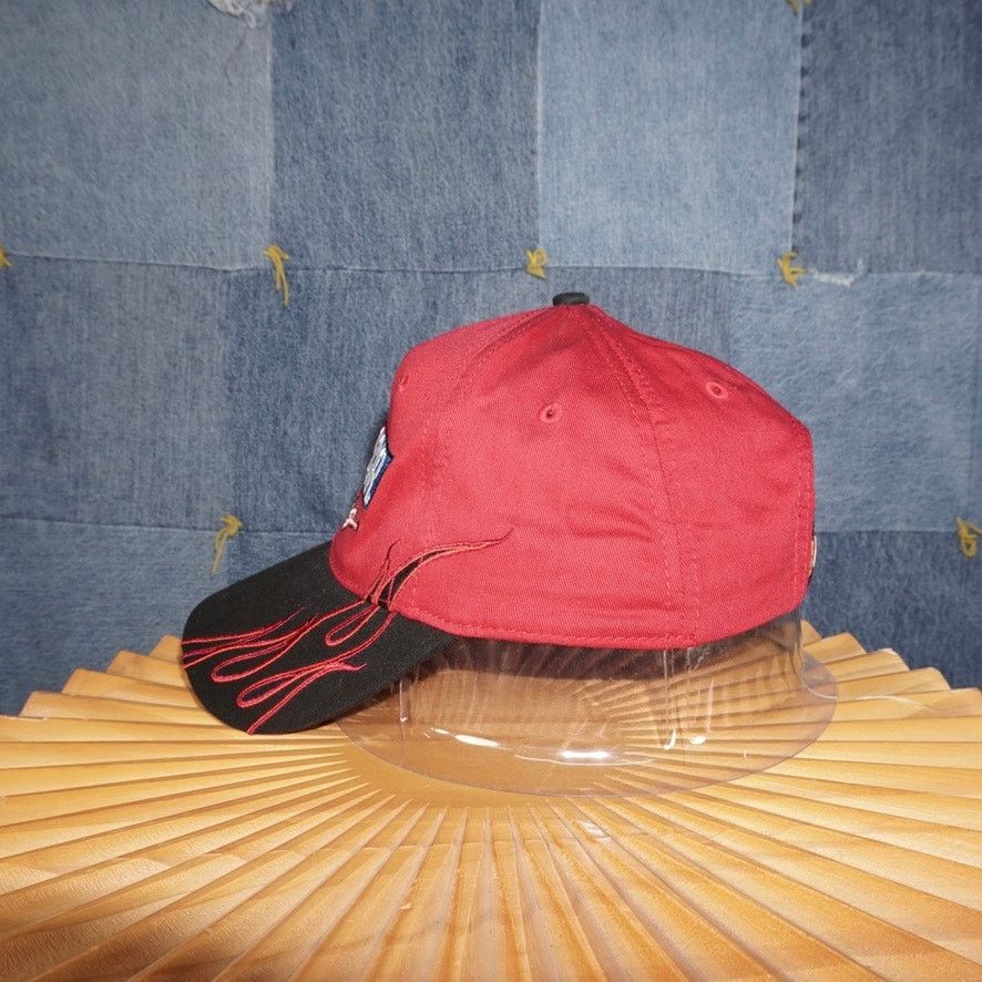 NASCAR OSFA - Vintage Y2K NASCAR racing embroidered flame 2000s hat Size ONE SIZE - 3 Thumbnail