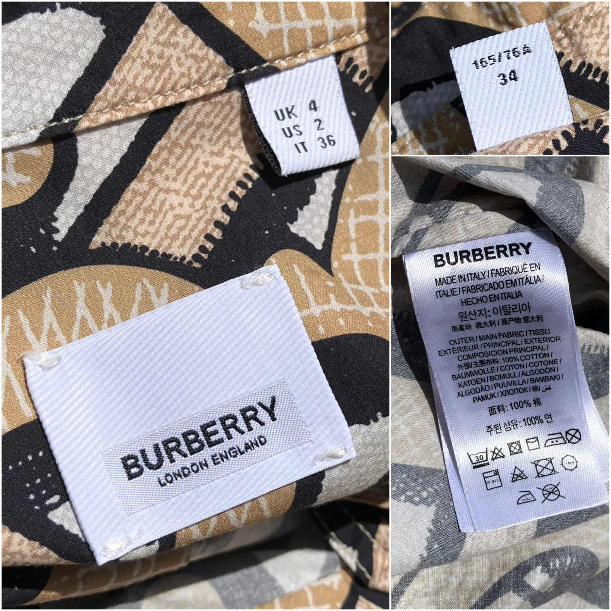 Burberry Burberry London Monogram Long Sleeve Shirt Button-Up Cotton Size XS / US 0-2 / IT 36-38 - 11 Thumbnail