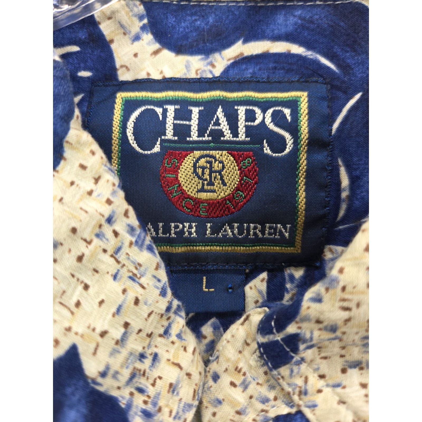 Ralph Lauren Chaps Ralph Lauren Mens XL Blue Floral Hawaiian Short Sleeve Button Shirt Size US XL / EU 56 / 4 - 3 Thumbnail