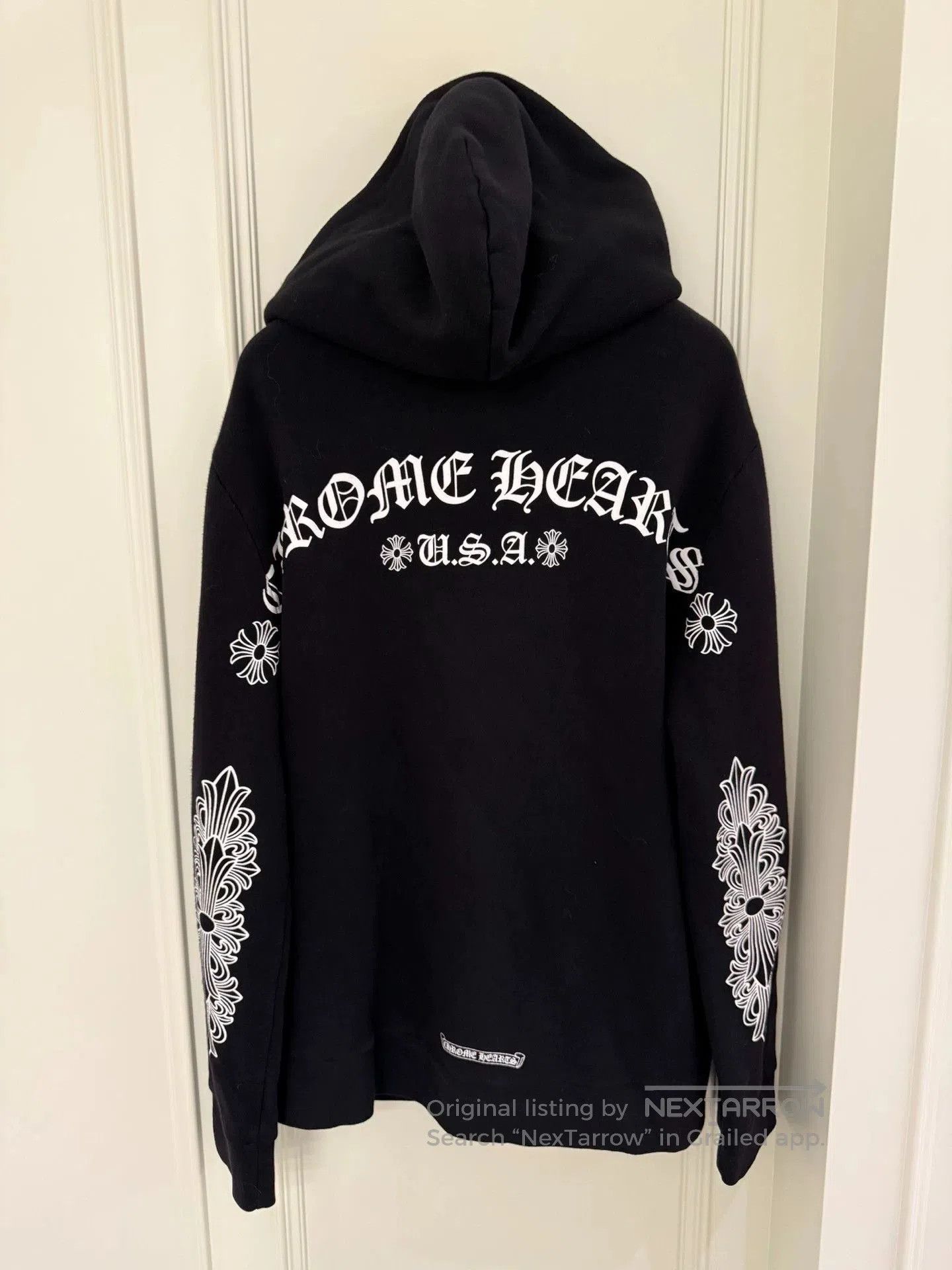 Chrome Hearts chrome hearts black zip hoodie with floral design. Size US XL / EU 56 / 4 - 5 Thumbnail
