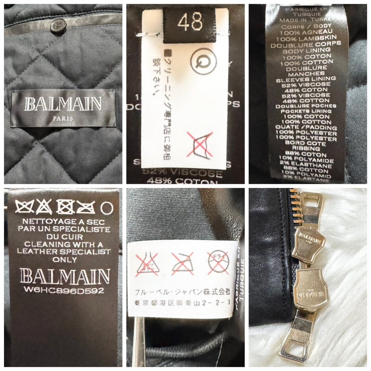 Balmain Balmain Homme quilted leather blouson Jacket Size US M / EU 48-50 / 2 - 2 Thumbnail