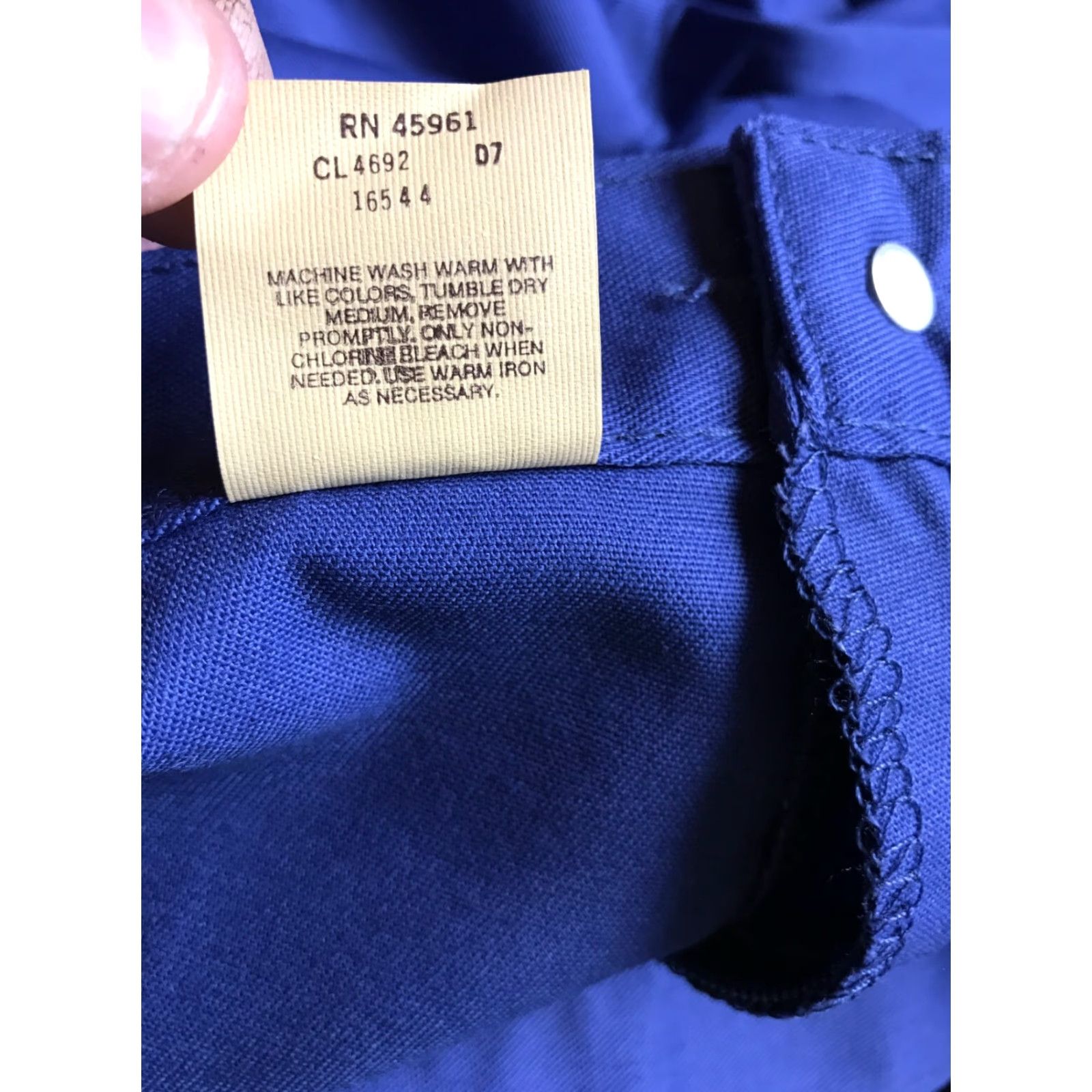 Sears VINTAGE Sears Pants Women 18 Blue Straight Leg Regular Inseam 30 in Chino Pockets Classic 30 in RN45961 Size 24" / US 00 / IT 34 - 4 Thumbnail