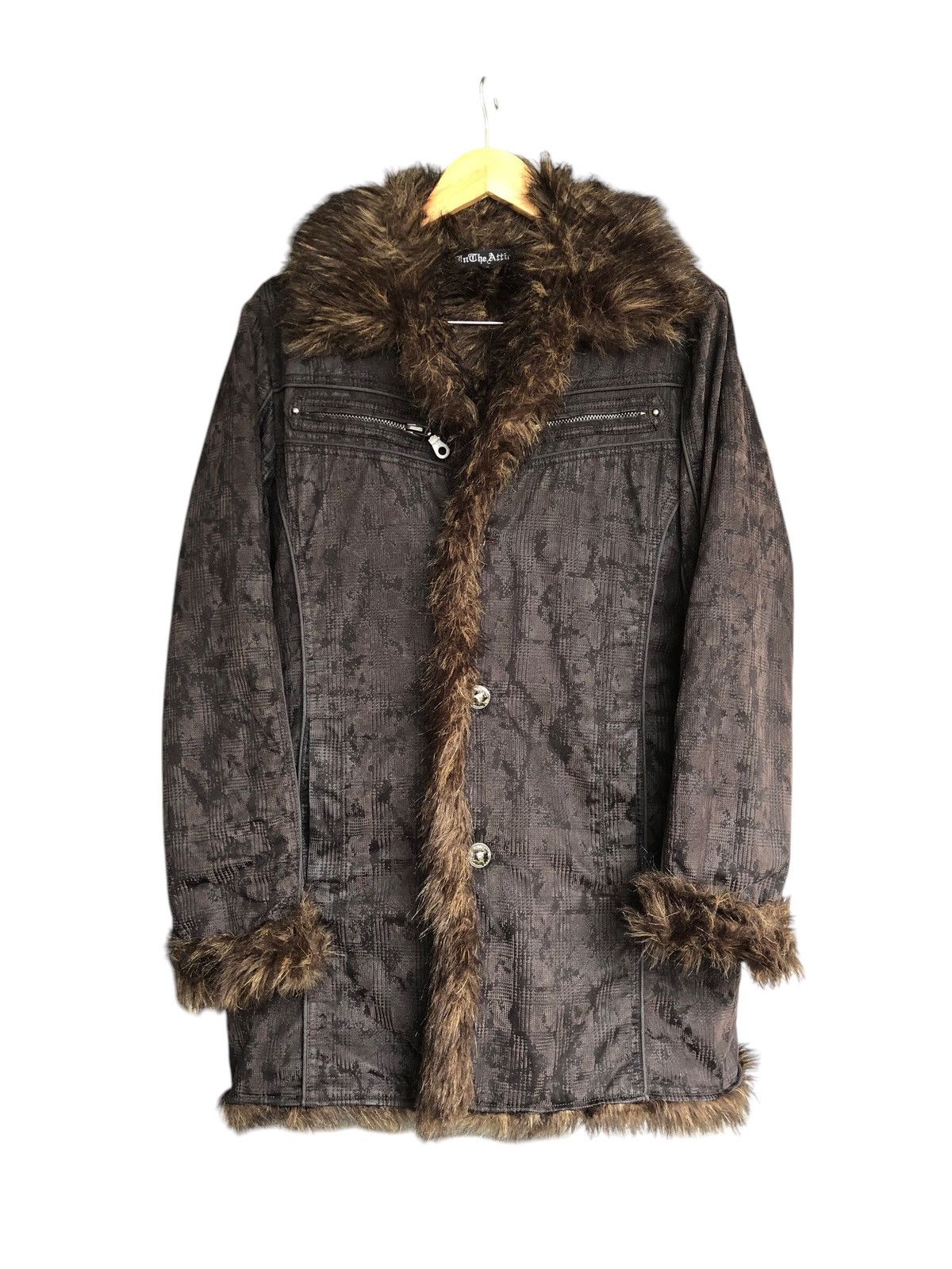 If Six Was Nine Rare❗️In The Attic Bondage Fur Punk Jacket Size US L / EU 52-54 / 3 - 5 Thumbnail