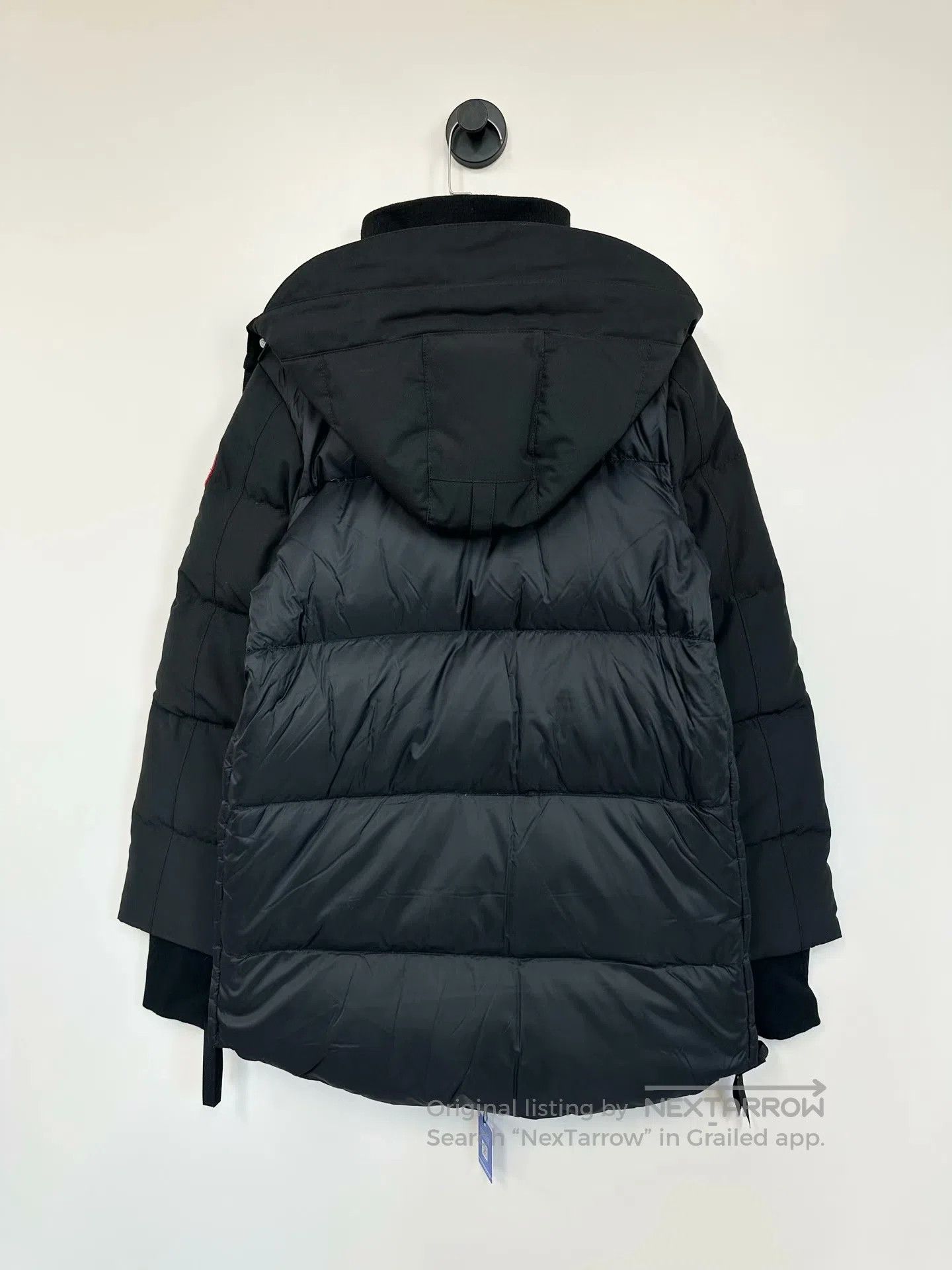 Canada Goose Canada Goose Black Logo Embroidered Zip-up Hooded Down Jac Size US S / EU 44-46 / 1 - 2 Thumbnail