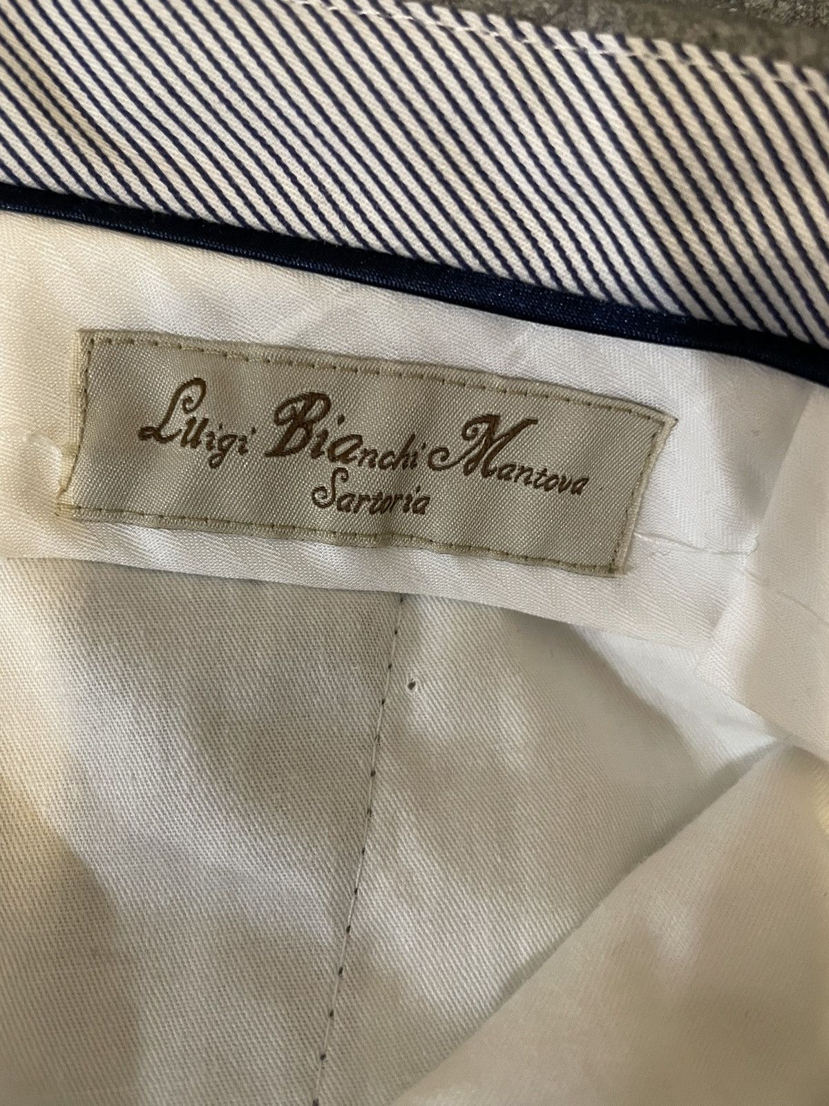 Luigi Bianchi Wool Flannel Flat Front Trouser Size US 36 / EU 52 - 10 Thumbnail