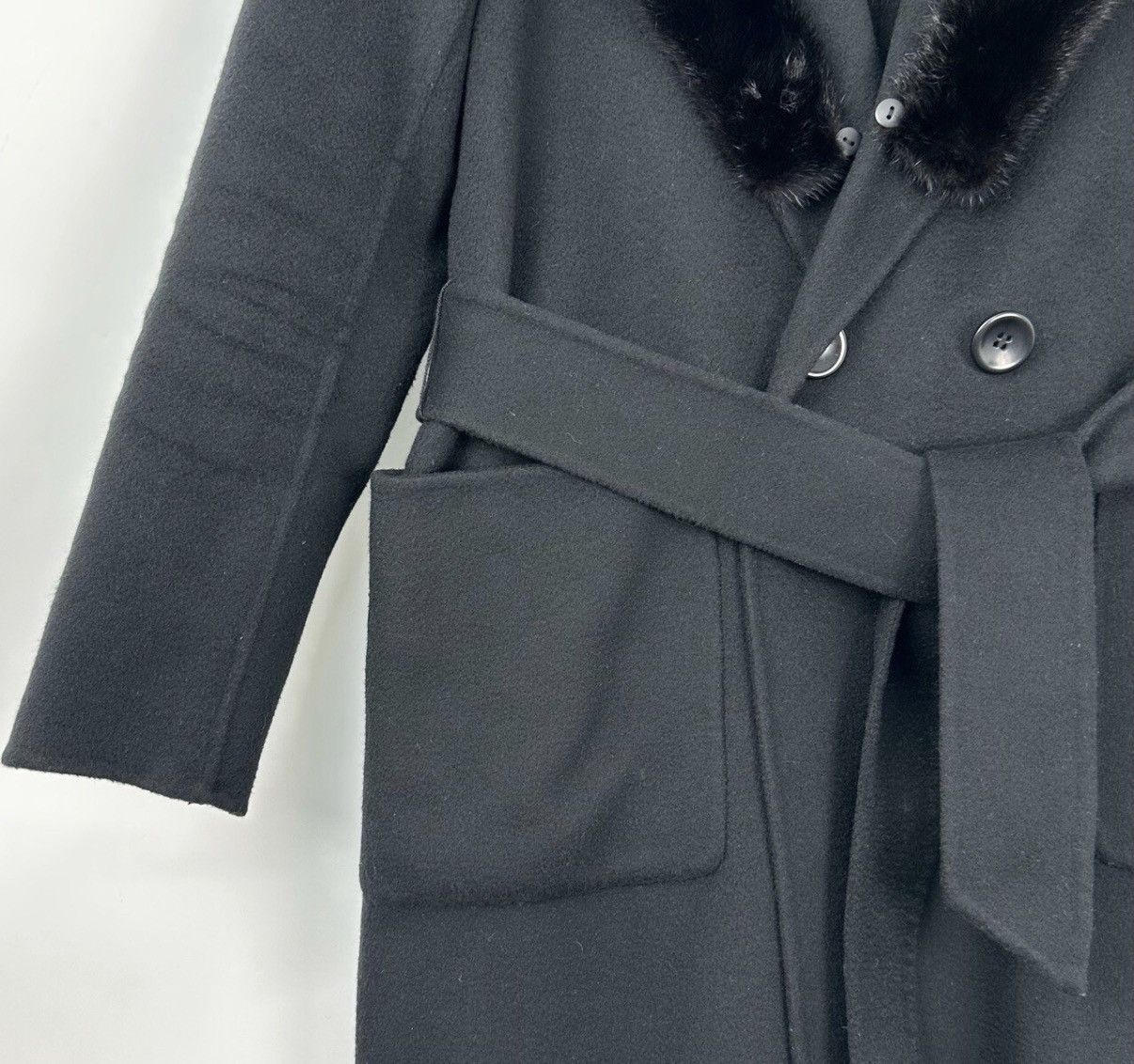 Gucci Gucci/Fur Collar Hooded Black Coat K12 Size M / US 6-8 / IT 42-44 - 5 Thumbnail
