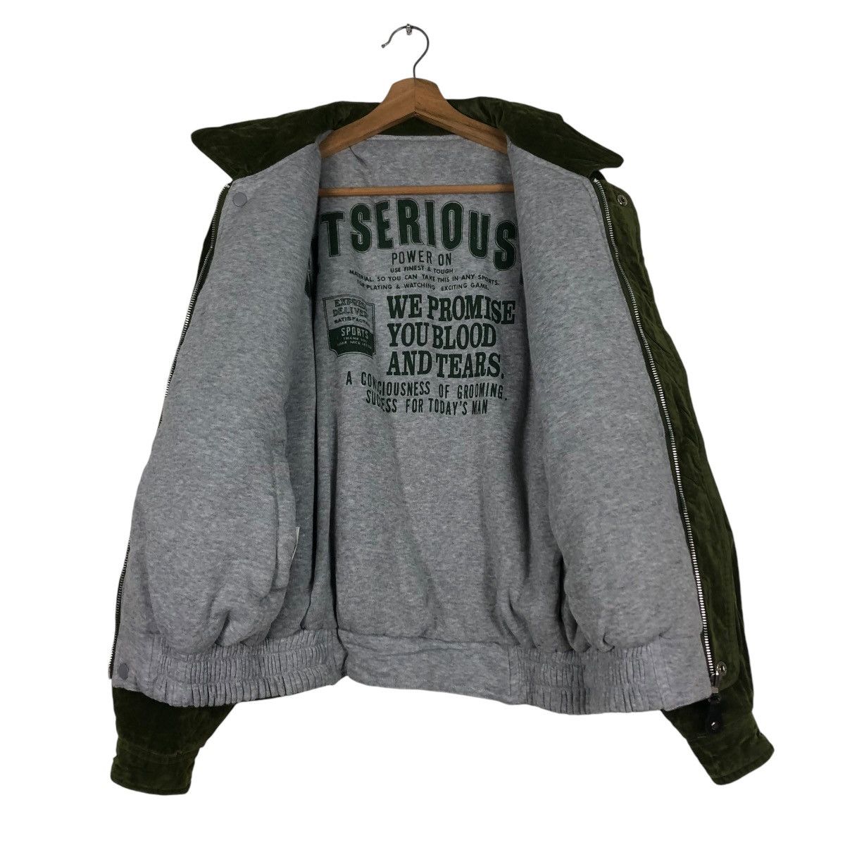 Japanese Brand VTG REVERSIBLE BOMBER JACKET VELVET DANGER SAIL ISSEYMIYAKE Size US M / EU 48-50 / 2 - 15 Thumbnail