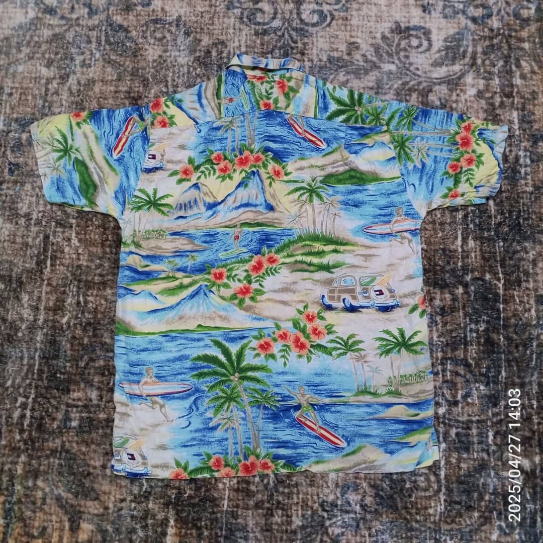 Tommy Hilfiger × Vintage Vintage Tommy Hilfiger Hawaiian shirts Size US M / EU 48-50 / 2 - 2 Thumbnail