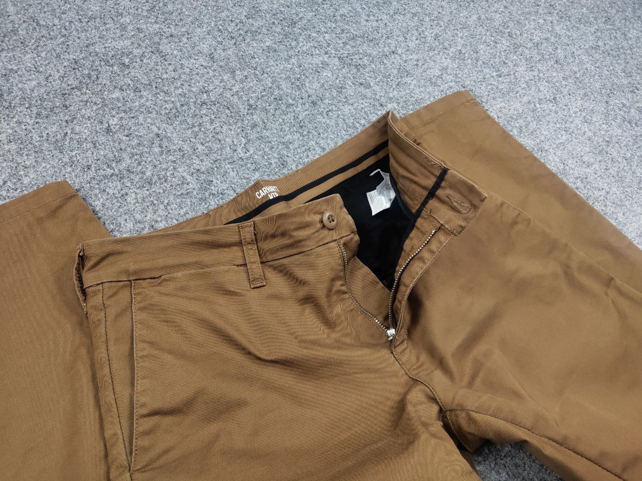 Carhartt Vintage Carhartt Wip Sid Pants Brown Logo Chino Trouser Size US 31 - 8 Thumbnail