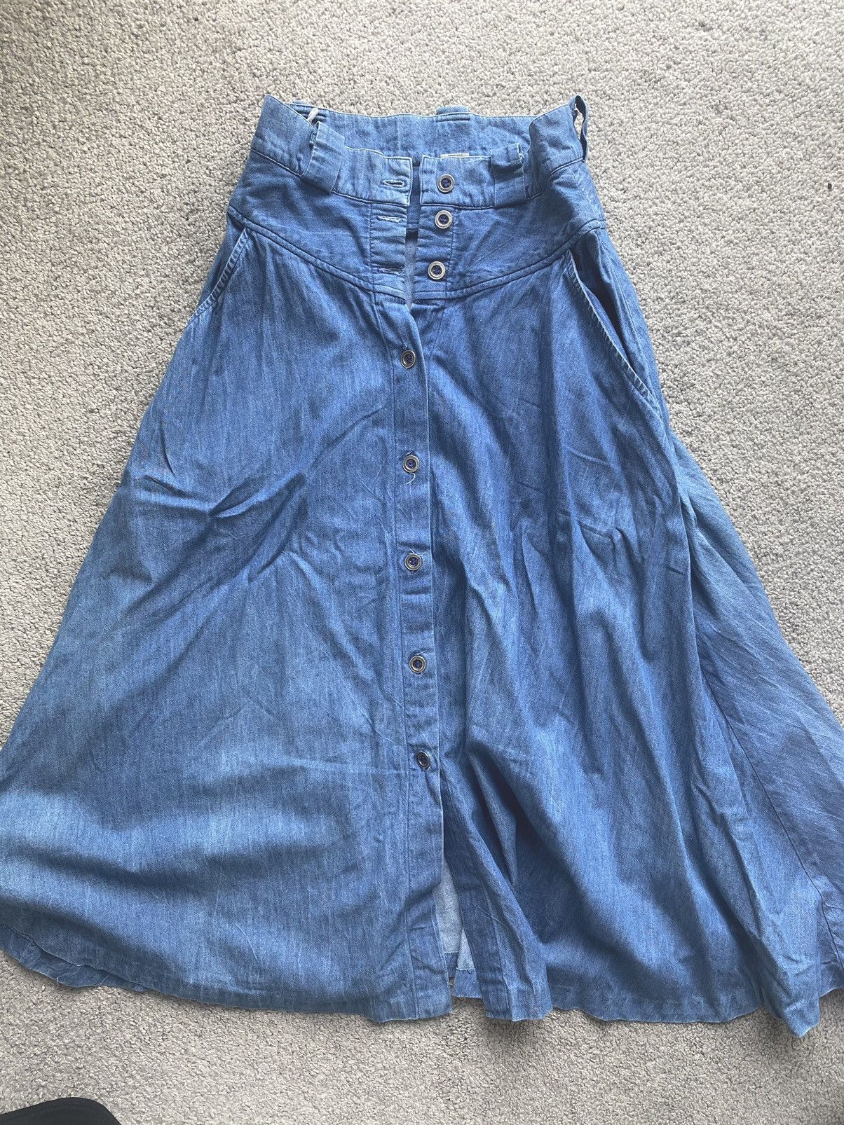 Vintage Danim long skirt Size 22" - 1 Thumbnail