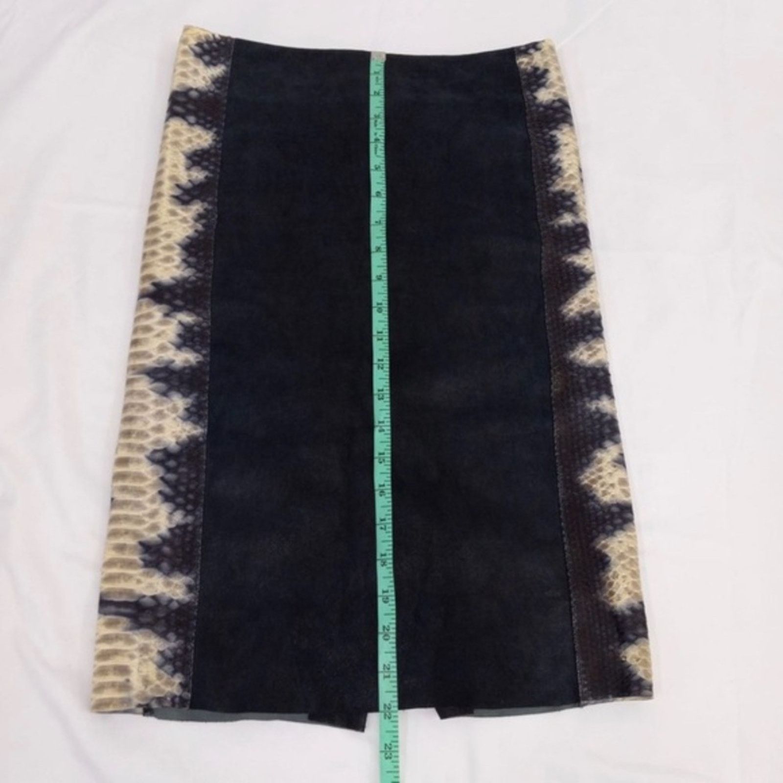 DROME leather/phyton skin skirt Sz S