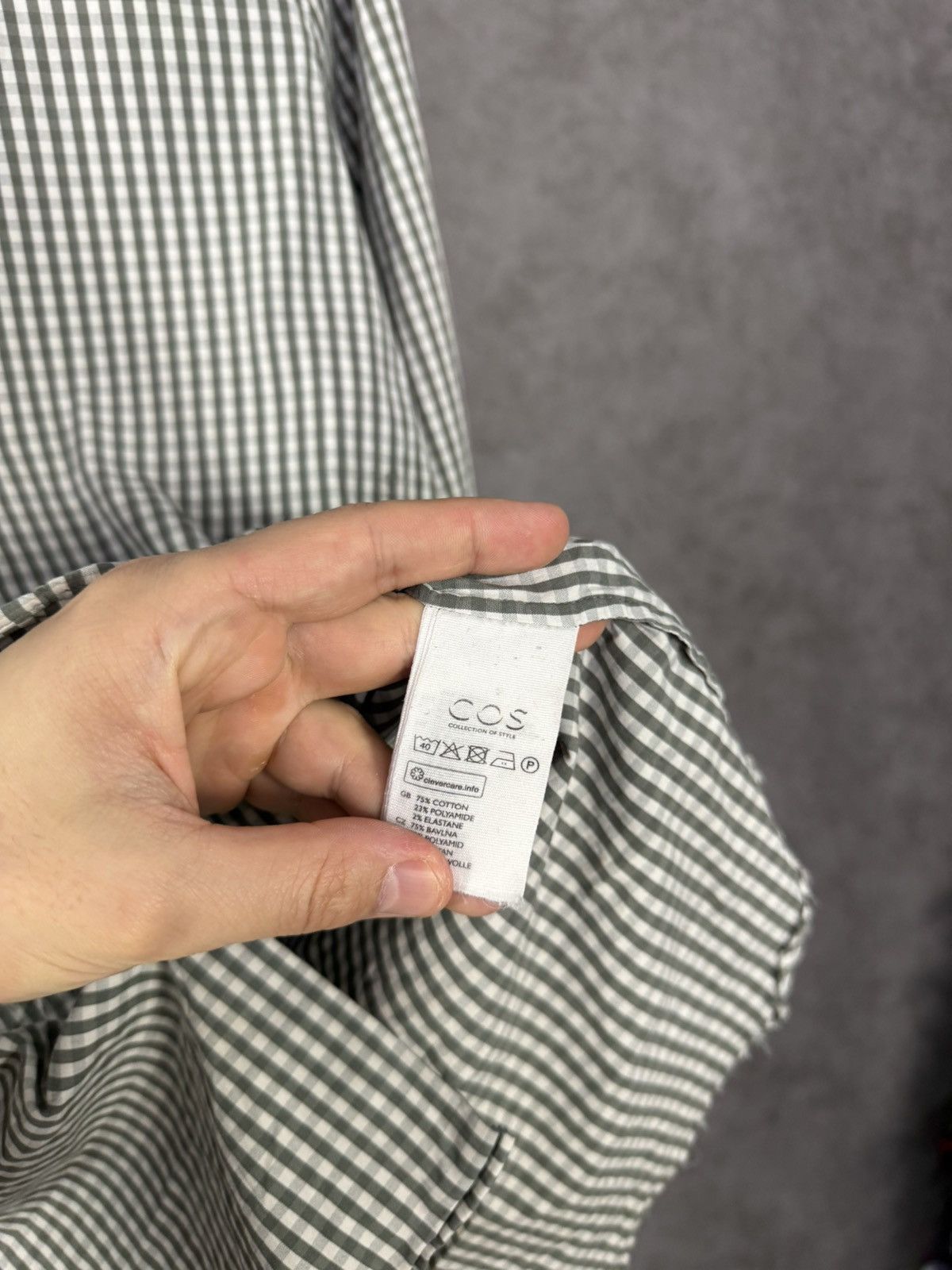 Cos × Designer Cos designer checkered shirt Size US S / EU 44-46 / 1 - 4 Thumbnail