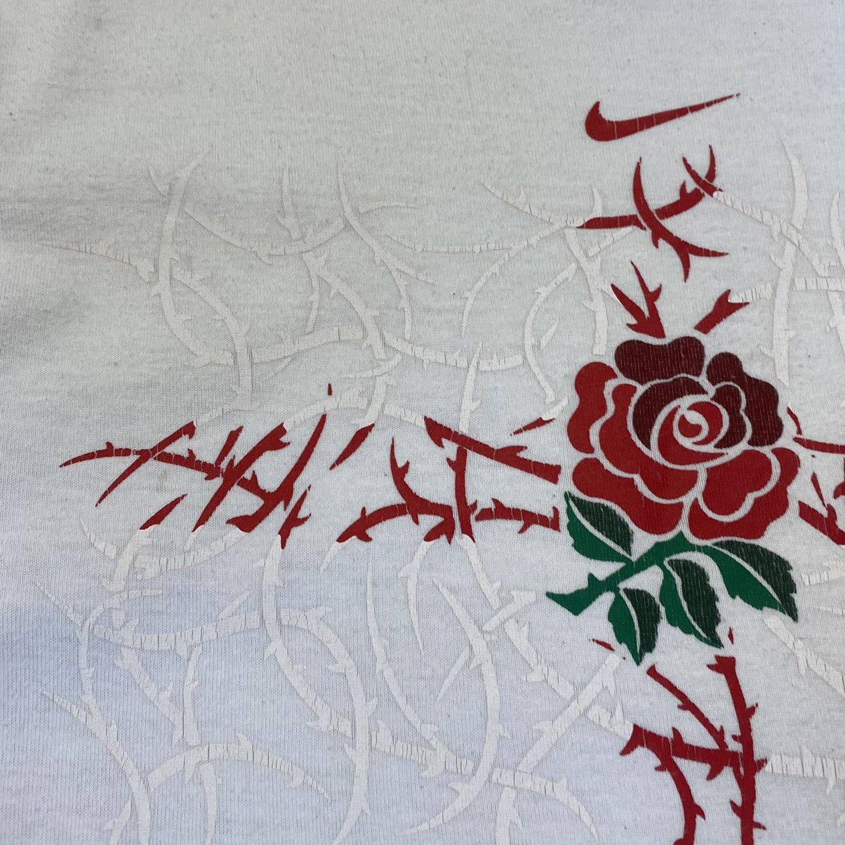 Vintage Vintage Nike Rugby Big Graphic logo 90’s white tee Size US M / EU 48-50 / 2 - 8 Thumbnail