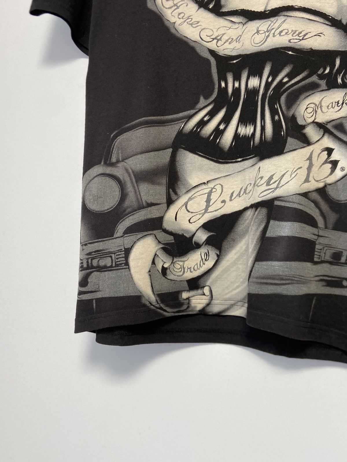 Vintage Vintage T-Shirt Lucky 13 Size US M / EU 48-50 / 2 - 2 Thumbnail