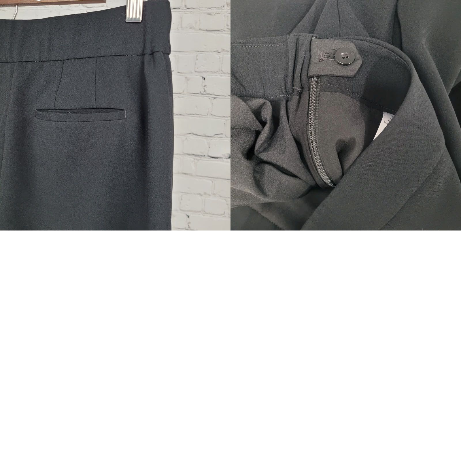 Talbots Talbots Black Easy Travel Slim Ankle Pants High Rise Tapered Stretch 2 (28x28) Size 26" / US 2 / IT 38 - 9 Thumbnail