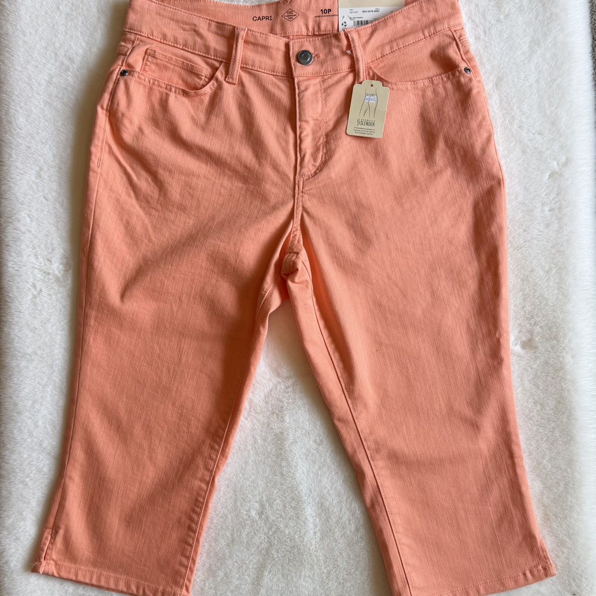 St. Johns Bay St. John’s Bay Mid Rise Papaya Punch Capri Pants Size 10P Size 32" / US 10 / IT 46 - 2 Thumbnail