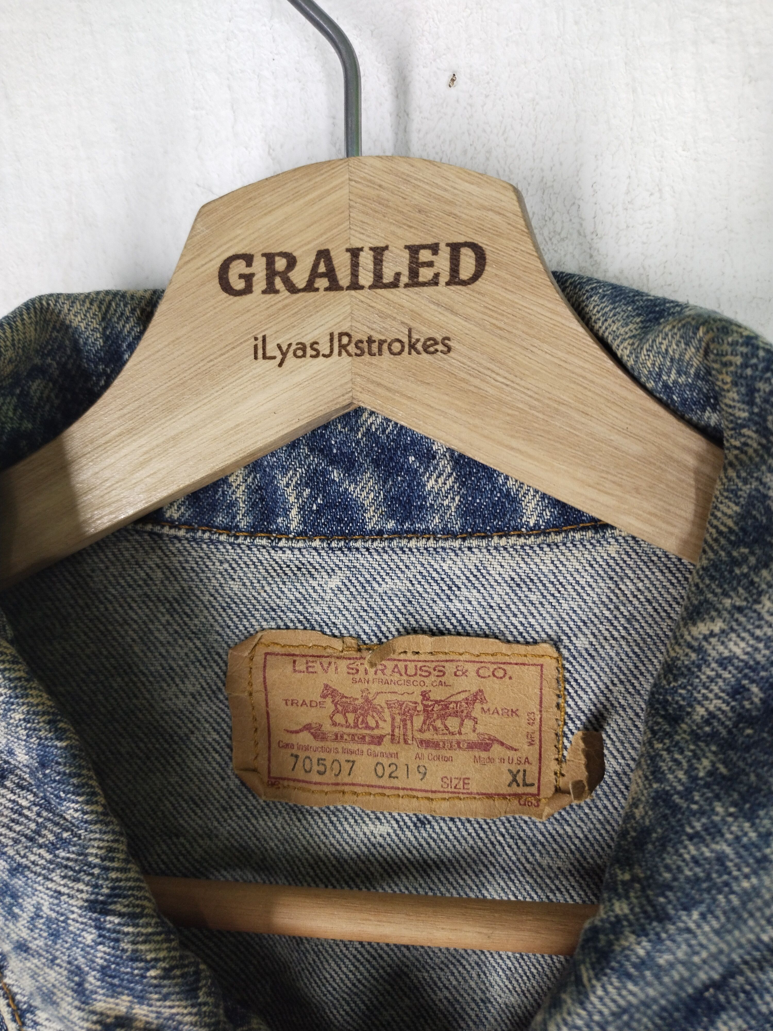 Levi's Vintage Levi's Acid Washed Made in USA Denim Jacket Size US L / EU 52-54 / 3 - 15 Thumbnail