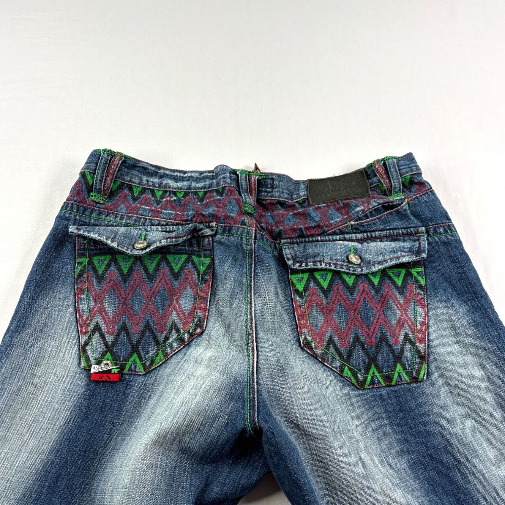 Akademiks VINTAGE Akademiks Jeans Mens 38x32 Blue Baggy Hip Hop Embroidered Jeans Size US 38 / EU 54 - 4 Thumbnail