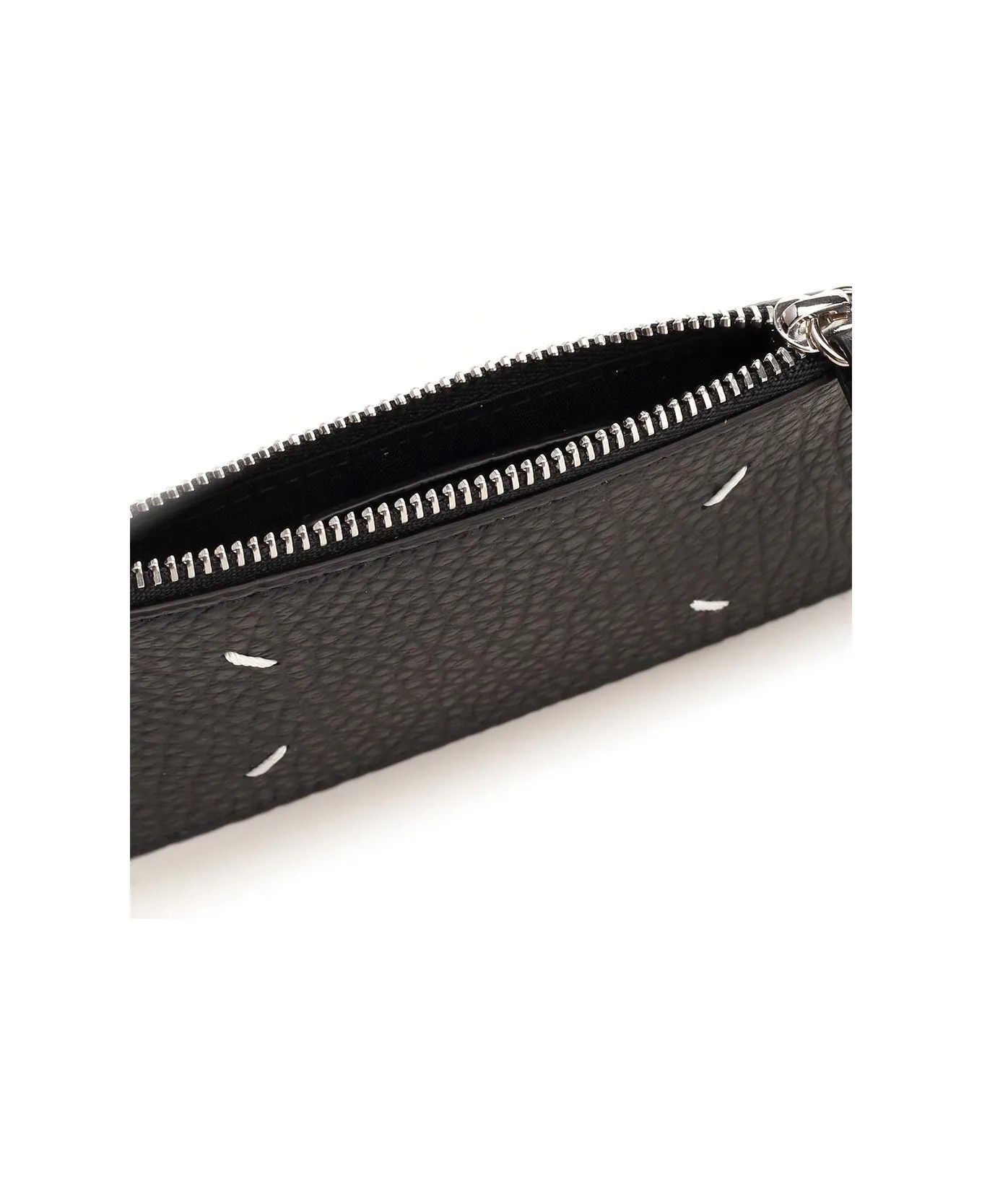 Maison Margiela o1mle0126 Size: OS / Unisex Four Stitch Zipped Card Holder Size ONE SIZE - 3 Thumbnail