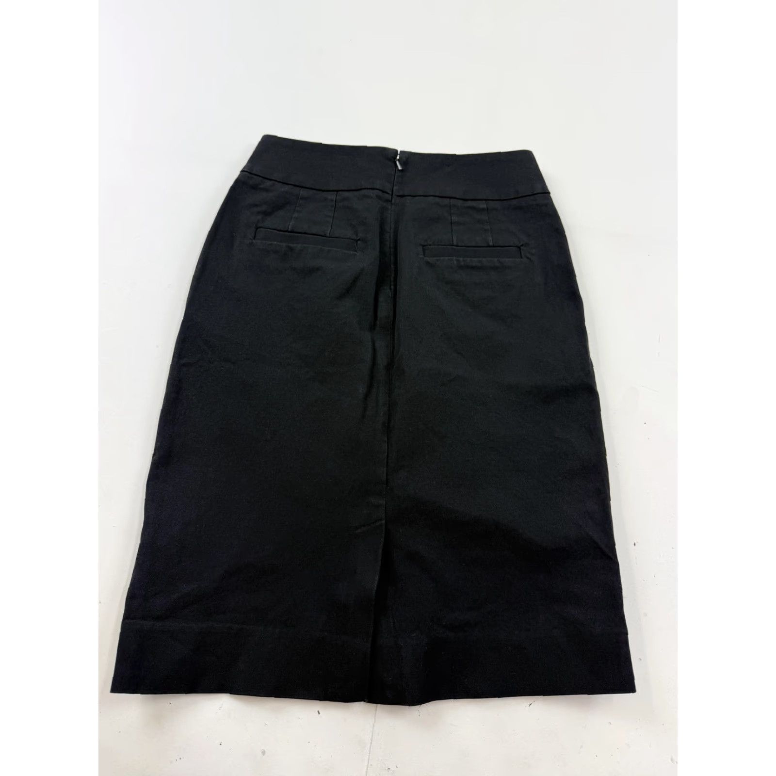 Banana Republic Banana Republic Skirt Womens 0 Black Twill Pencil Lined Stretch Workwear Office Size 25" / US 0 / IT 36 - 4 Thumbnail