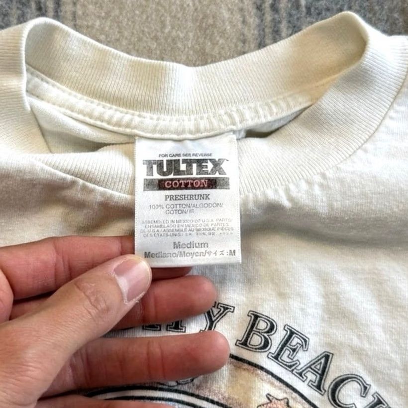 Tultex VINTAGE Florida Sailboat Wrap Around Print T-Shirt Size Medium Mens 90s Outdoor Size US M / EU 48-50 / 2 - 3 Thumbnail