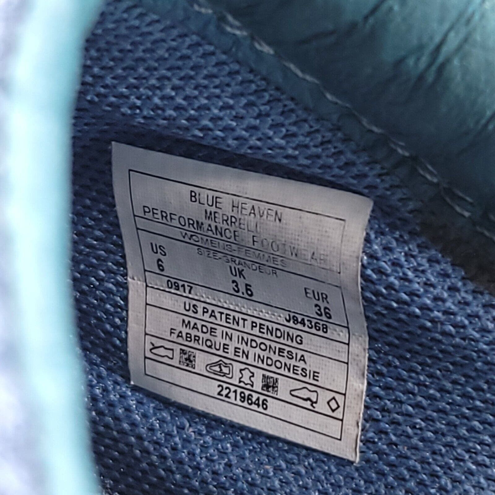 Merrell Merrell Primo Breeze Shoe Womens Size 6 J94368 Blue Black Size US 6 / IT 36 - 9 Thumbnail