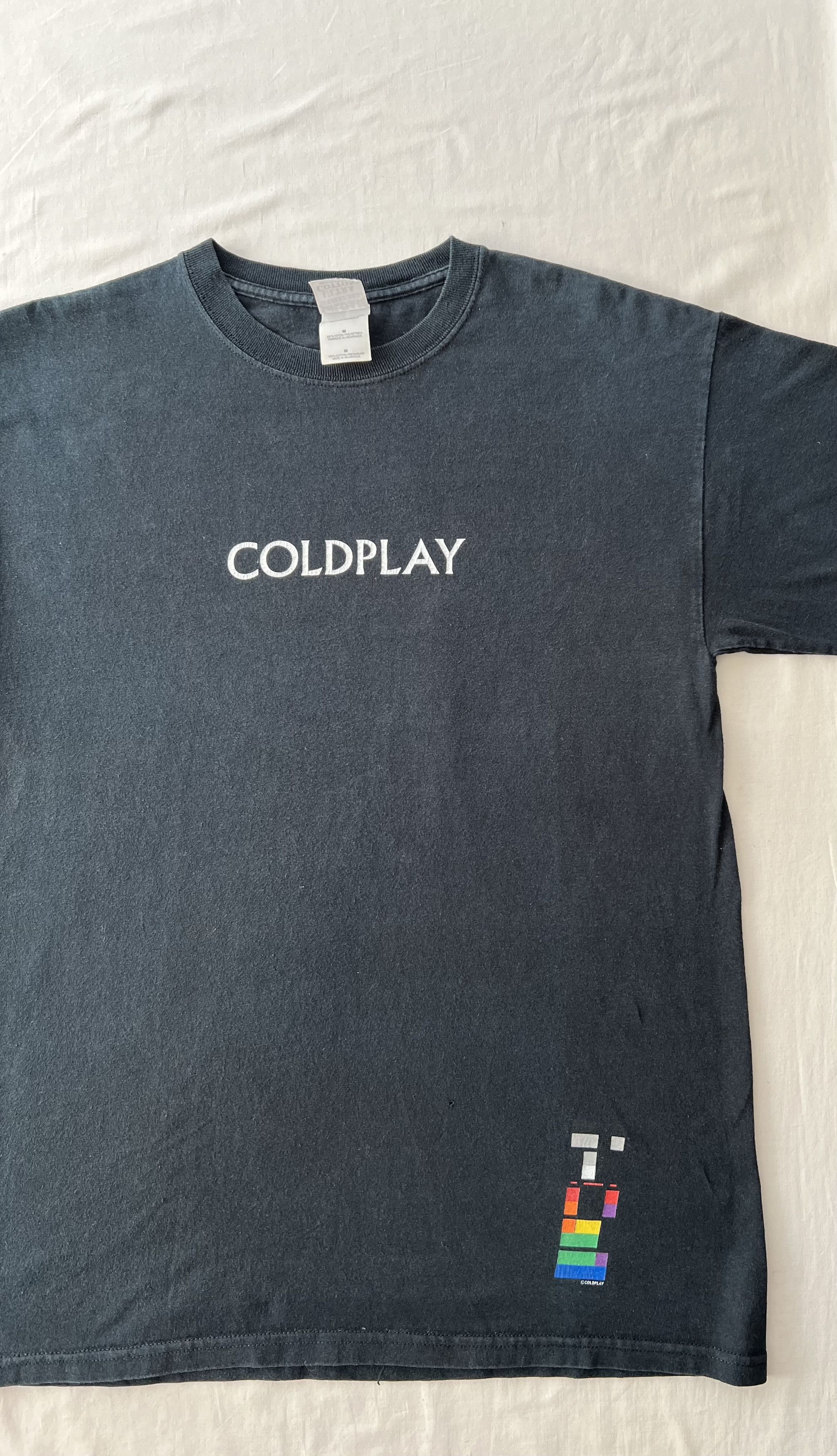 Band Tees Vintage 2000s Coldplay X&Y Rock Band Black T-shirt Size US M / EU 48-50 / 2 - 5 Thumbnail