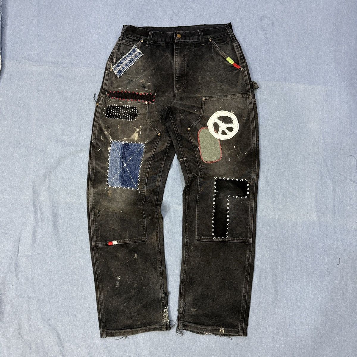 Carhartt Japanese Sashiko Carhartt Double Knee Denim Size US 32 / EU 48 - 1 Thumbnail