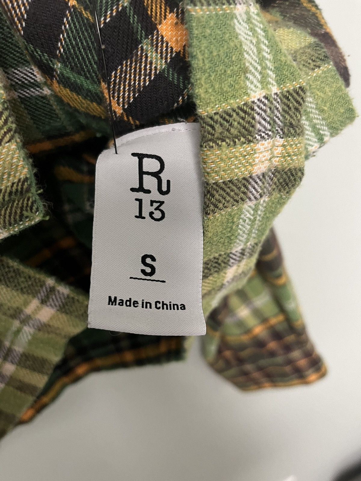 R13 Oversized Cropped shirt. Small Size US S / EU 44-46 / 1 - 6 Thumbnail