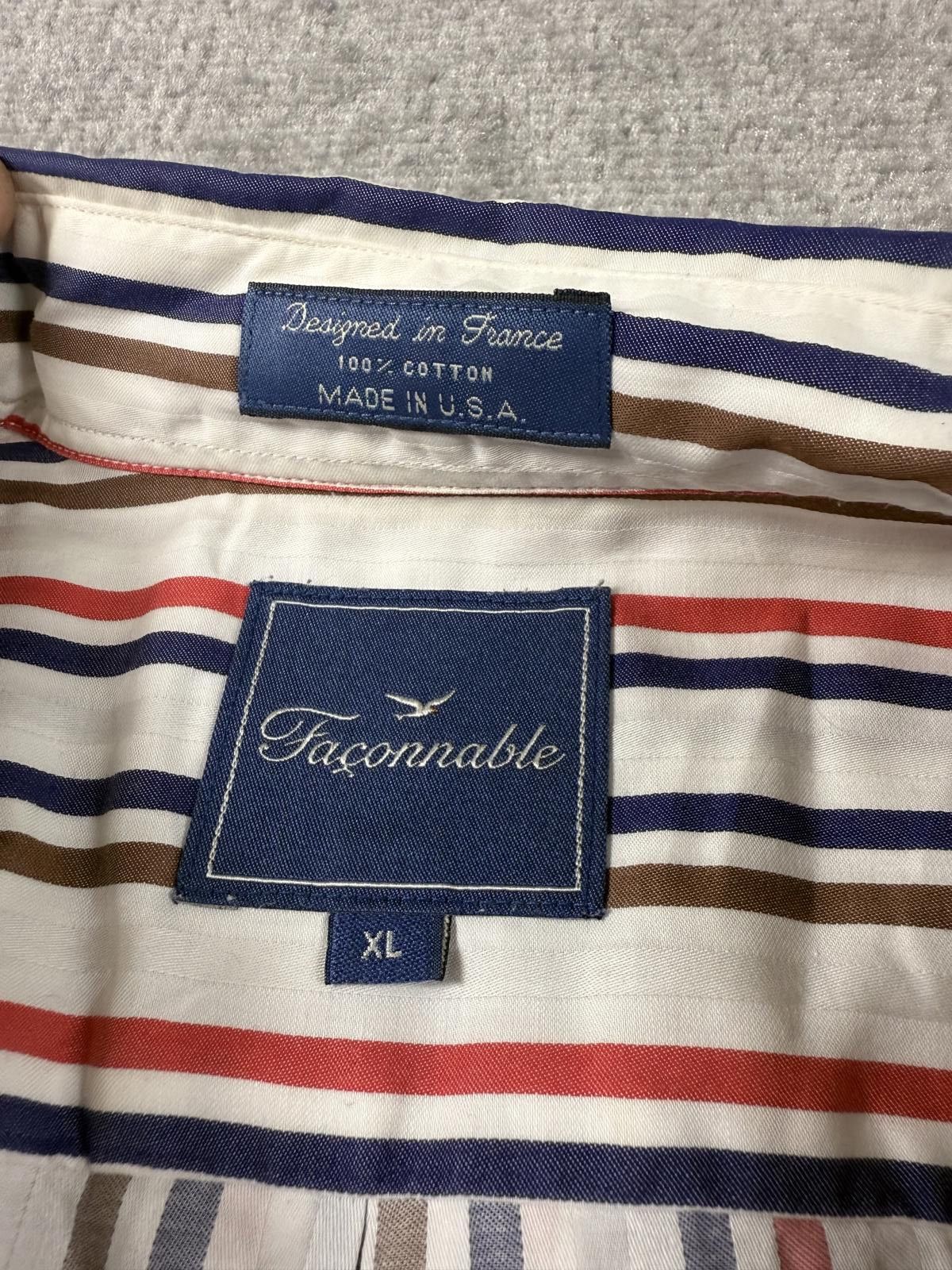 Faconnable Facconable Mens Shirt with Pocket Designed In France Size XL Size US XL / EU 56 / 4 - 4 Thumbnail