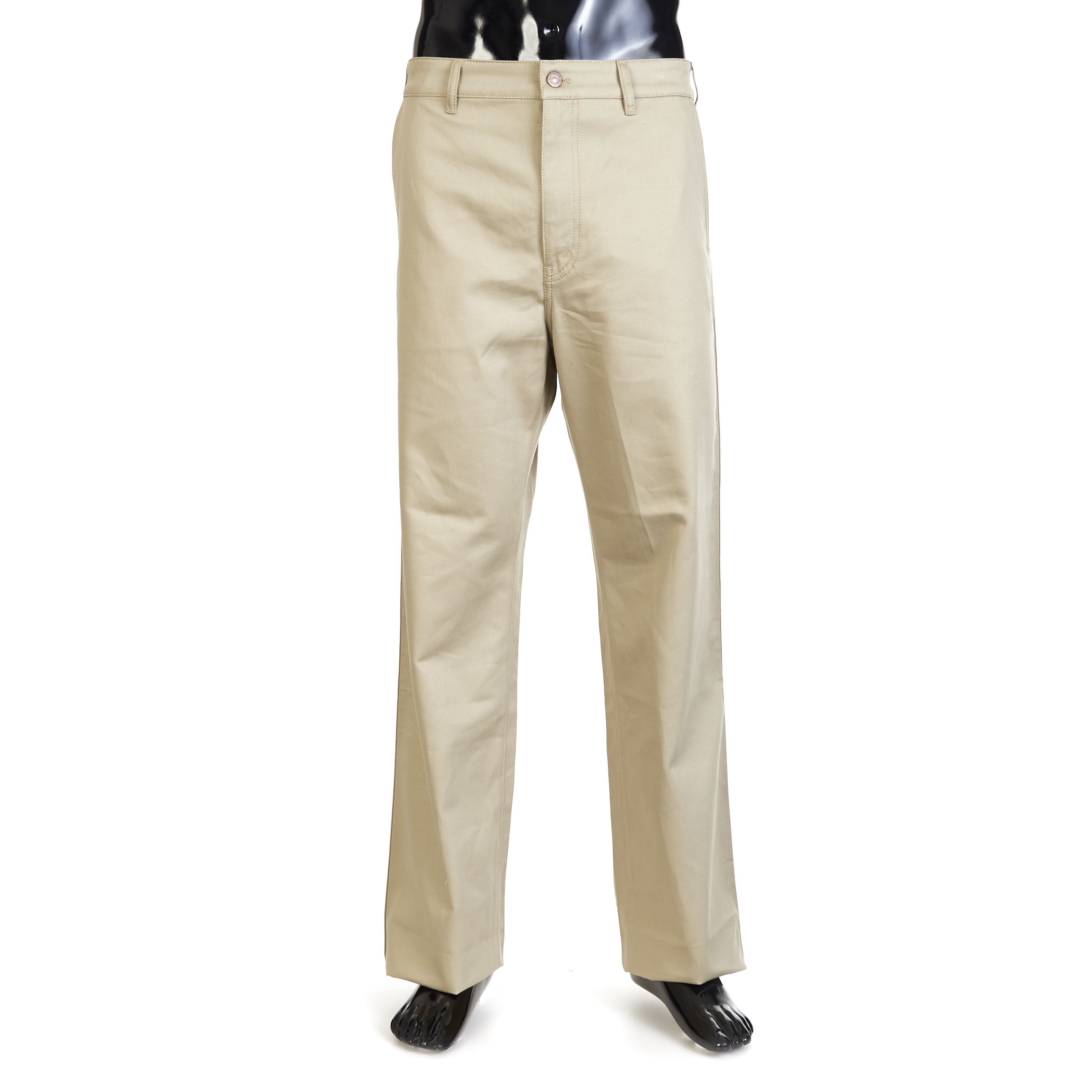 image of Celine Straight Chinos - Raw Wash Cotton Twill, Mid-Rise in Raw Wash/Beige, Men's (Size 33)