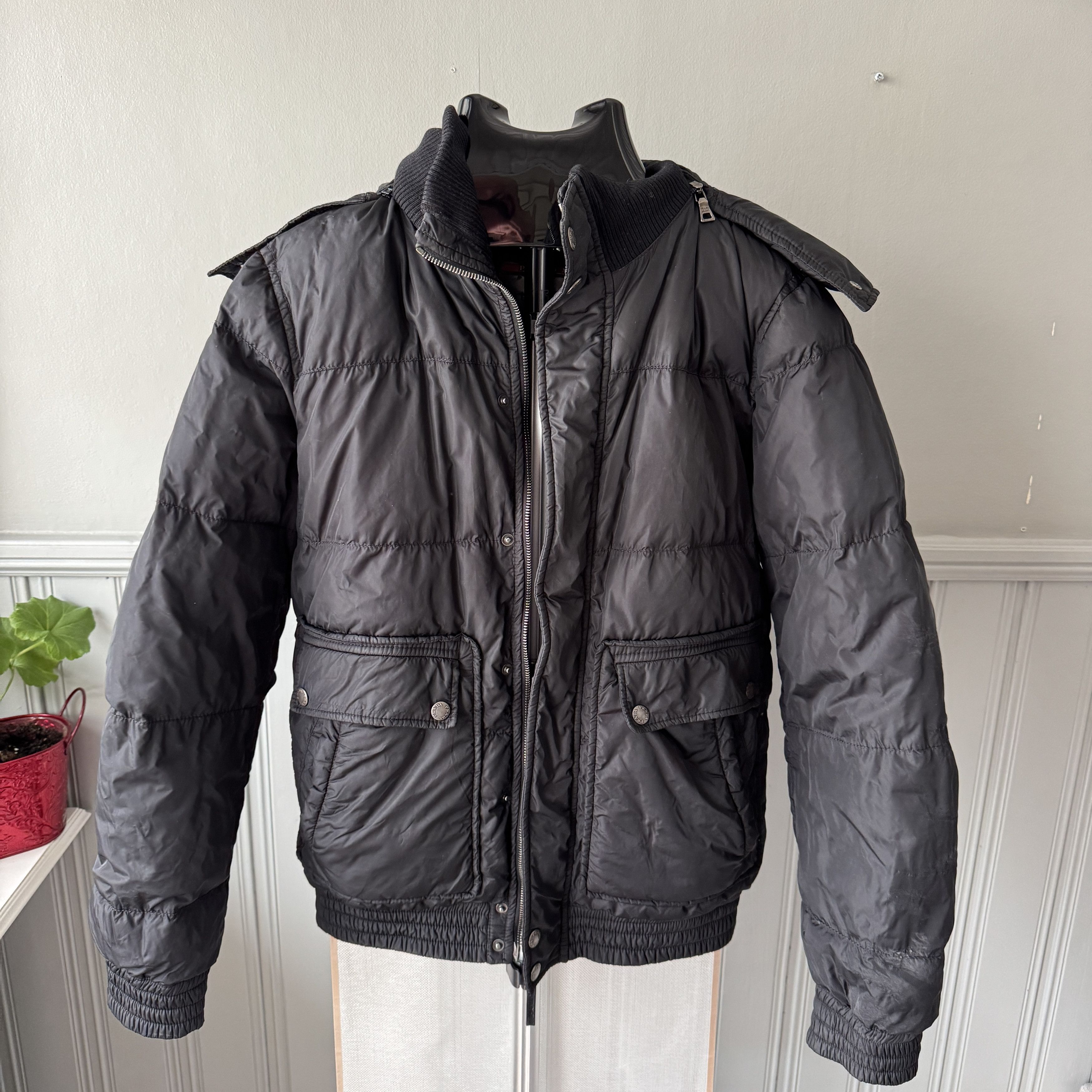 PRADA コート　Art.SGV732　ブラック　Lサイズ　プラダ Prada Prada Black Lightweight Men's Jacket 48 Art.SGV732 | Grailed