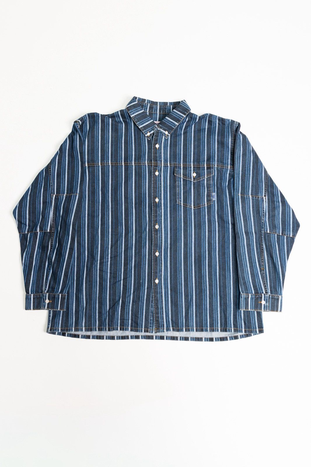 Martine Rose Martine Rose Striped Denim Jacket Size US XL / EU 56 / 4 - 1 Thumbnail