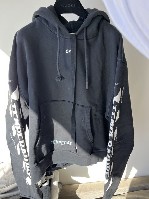 Temperature off white sales hoodie