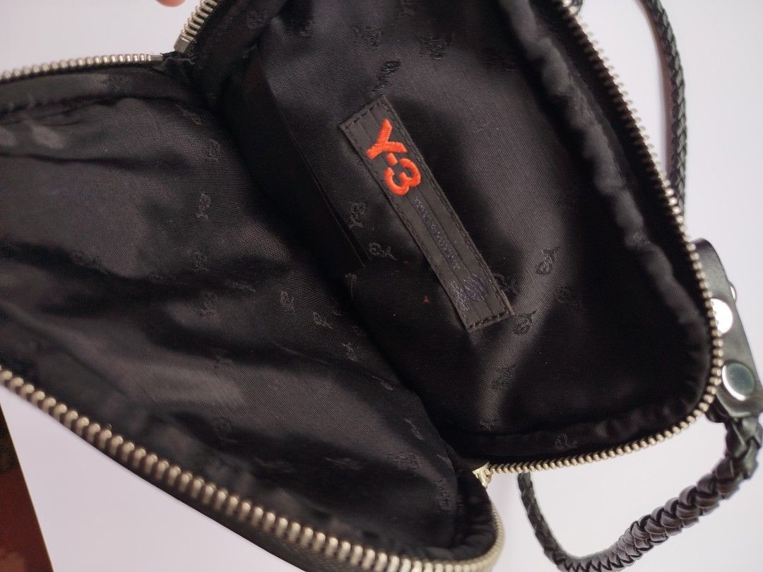 Yohji Yamamoto Y-3 Black Sling Bag / Crossbody Pouch. Size ONE SIZE - 11 Thumbnail