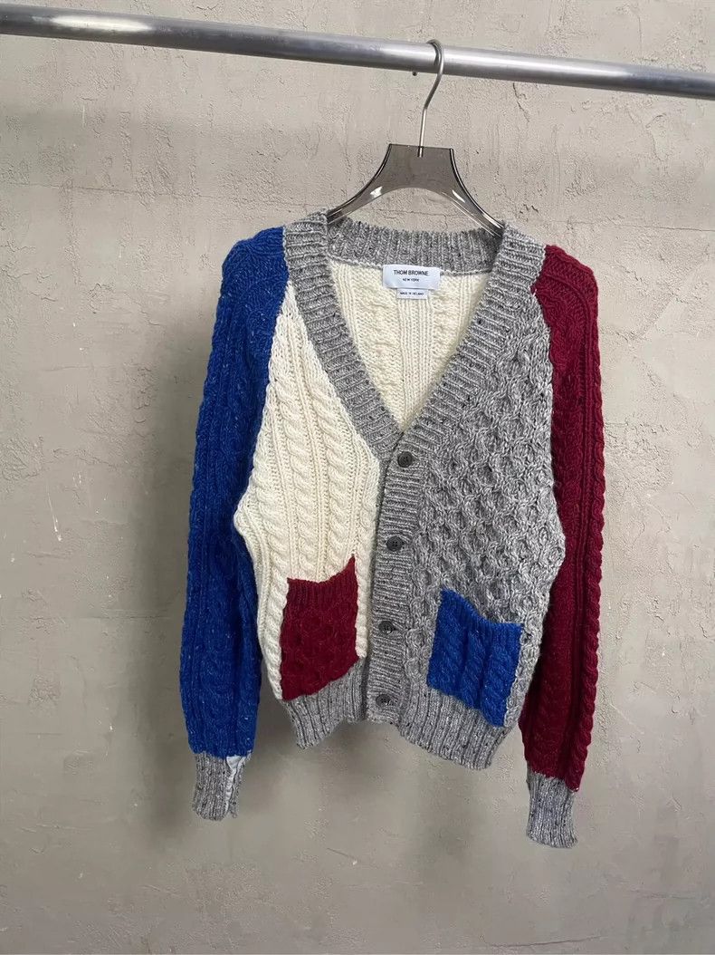 Thom Browne Thom Browne size0 Blue and red wool sweater Size US XS / EU 42 / 0 - 1 Thumbnail