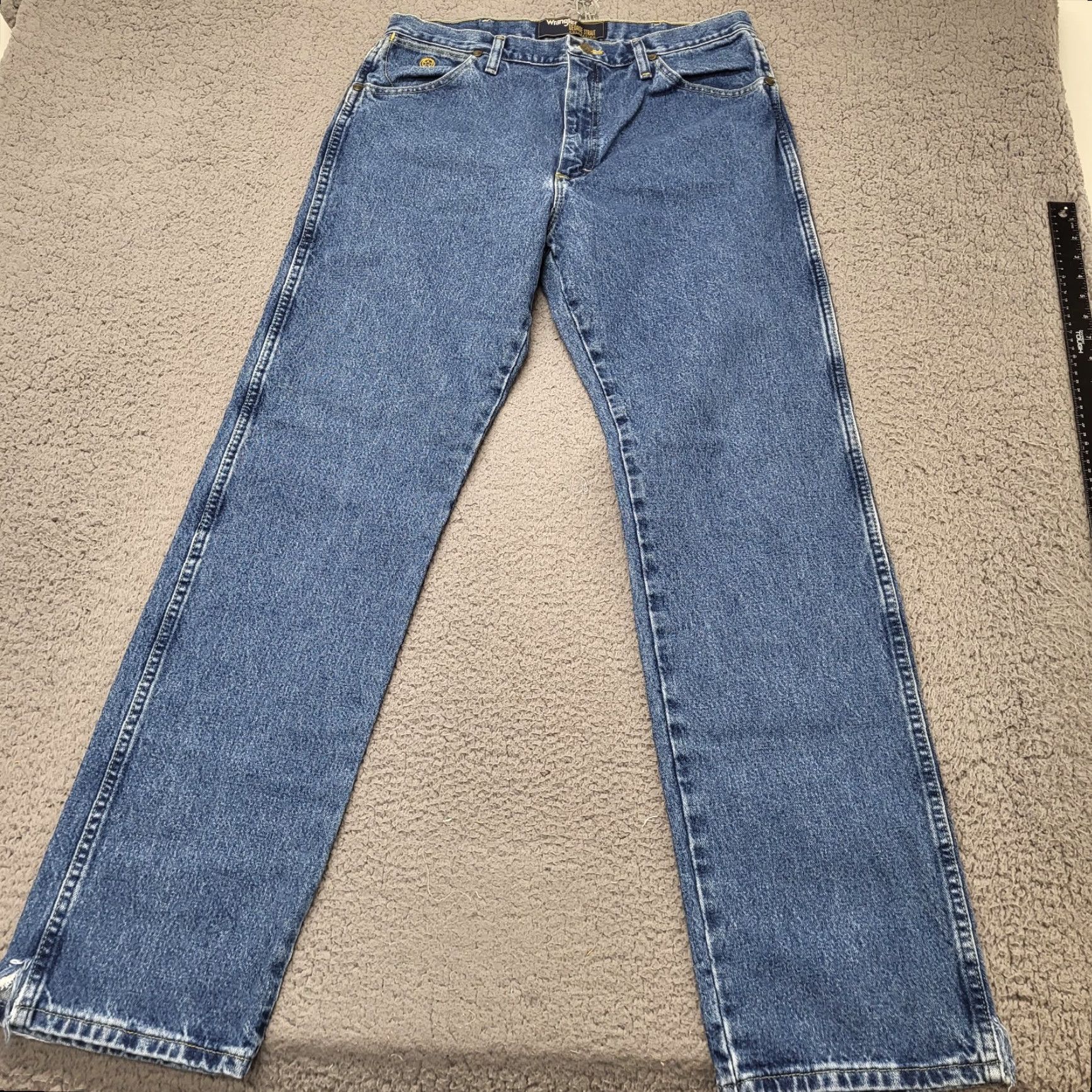 Wrangler Wrangler George Strait Jeans Men’s 35x34 Blue Original Fit Western #13MGBHD Jeans Men’s Regular 35x34 Blue Western Cowboy George Strait Collection Size US 35 - 2 Thumbnail