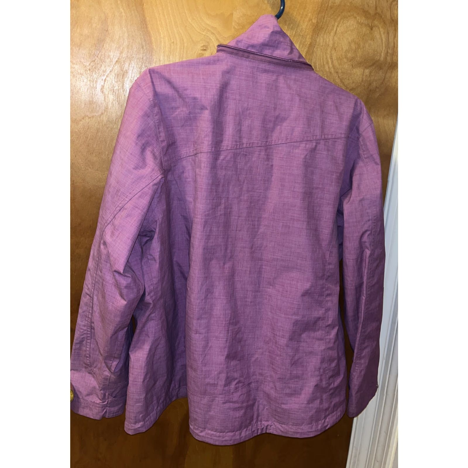 Vintage LL BEAN Womens Windbreaker Coat Purple Large - Regular Size - Full Zip, Pockets - Rain Coat - Outdoor, Maine - Handwashable Coat Size L / US 10 / IT 46 - 4 Thumbnail