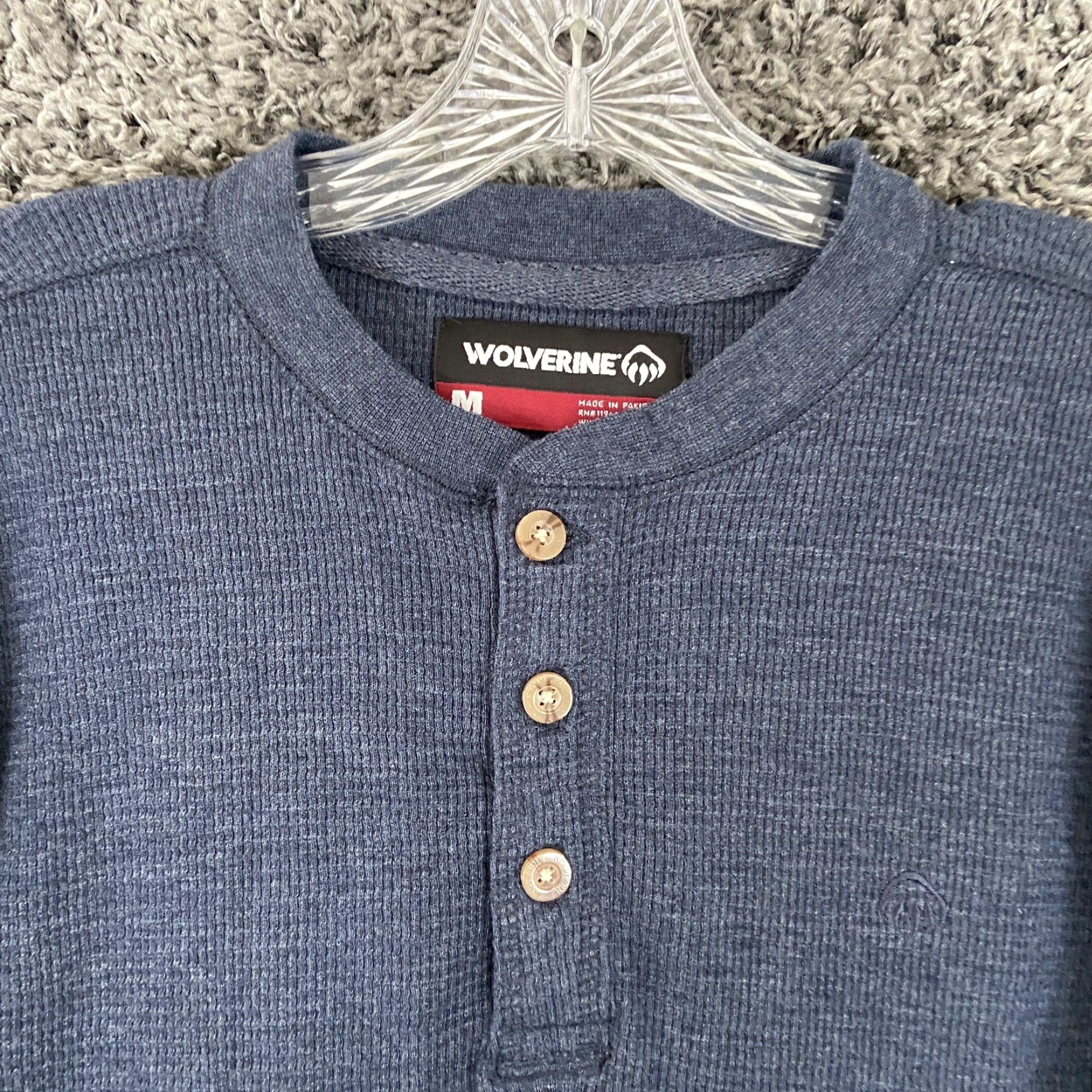 Vintage VINTAGE Wolverine Long Sleeve Shirt Men’s M Blue Thermal Waffle Knit Classic Outdoor Size US M / EU 48-50 / 2 - 5 Thumbnail