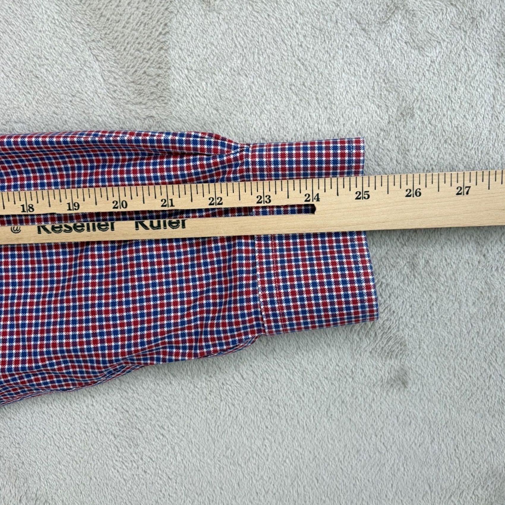 Brooks Brothers Brooks Brothers Regent Fit Shirt Red White Blue Check USA Men Large Preppy NWOT Regular Fit Long Sleeve Button-Up Non-Iron Wrinkle Resistant Size US L / EU 52-54 / 3 - 5 Thumbnail