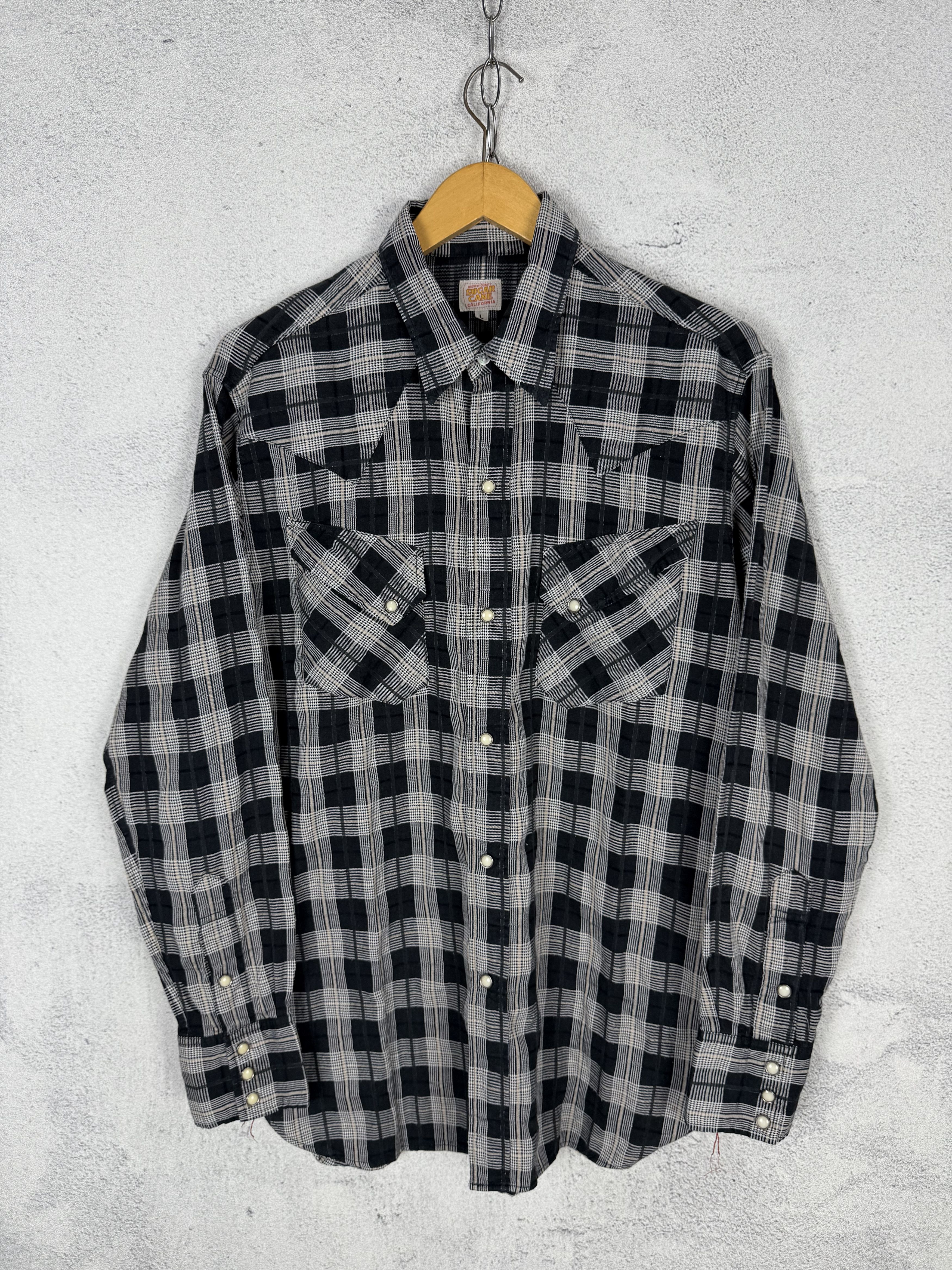 Sugar Cane Vintage Sugar Cane Western Plaid Shirt Size US L / EU 52-54 / 3 - 1 Thumbnail