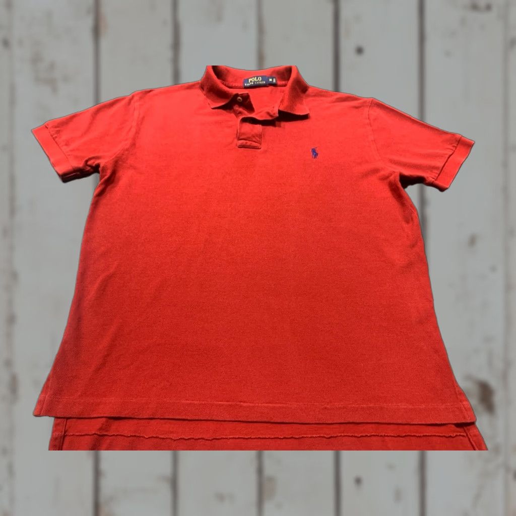 Polo Ralph Lauren POLO RALPH LAUREN Short Sleeve Medium M Burgundy Red Golf Cotton Shirt Size US M / EU 48-50 / 2 - 1 Thumbnail