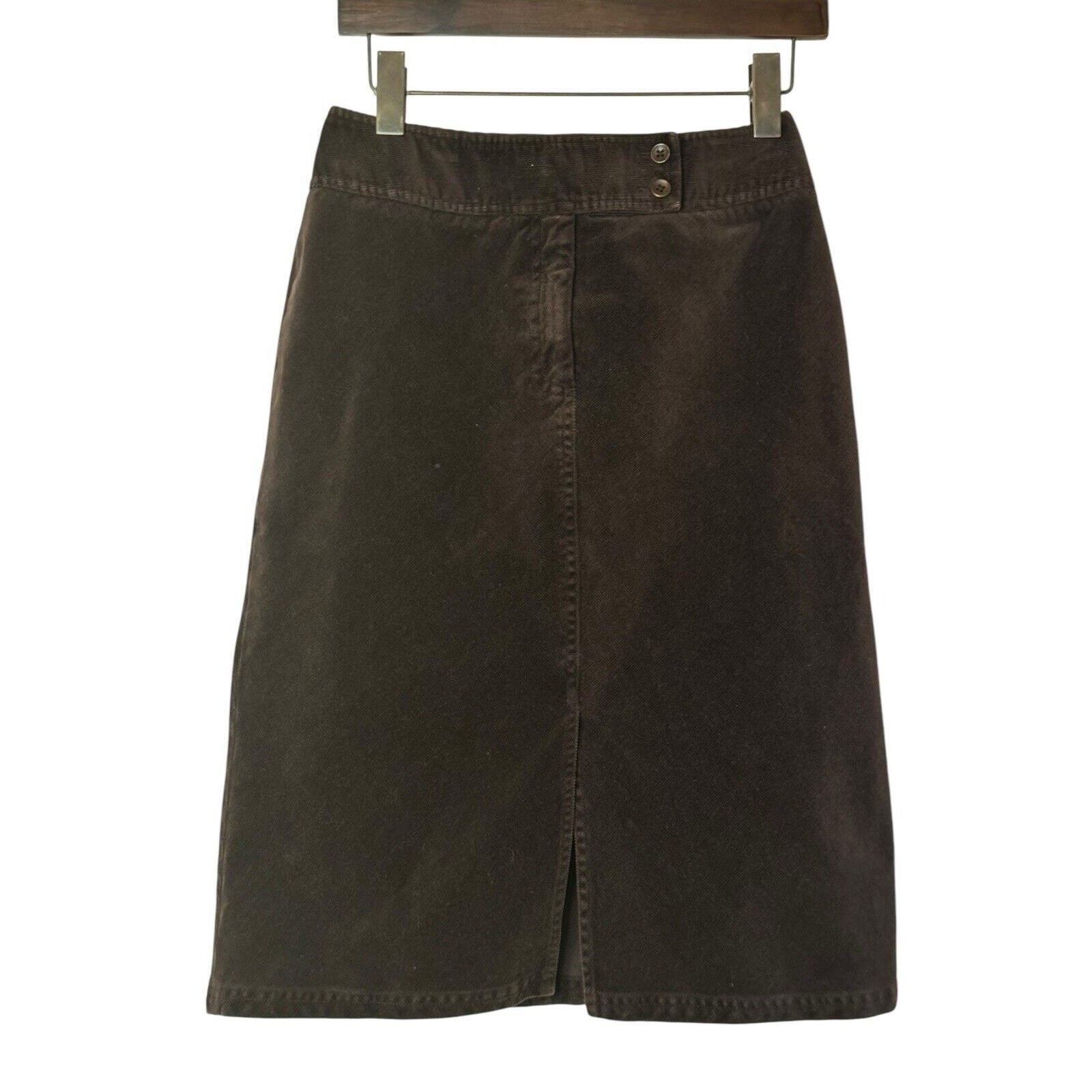 Other Harold’s Corduroy Skirt Chocolate Brown Size 4 Stretchy Size 27" / US 4 / IT 40 - 1 Thumbnail