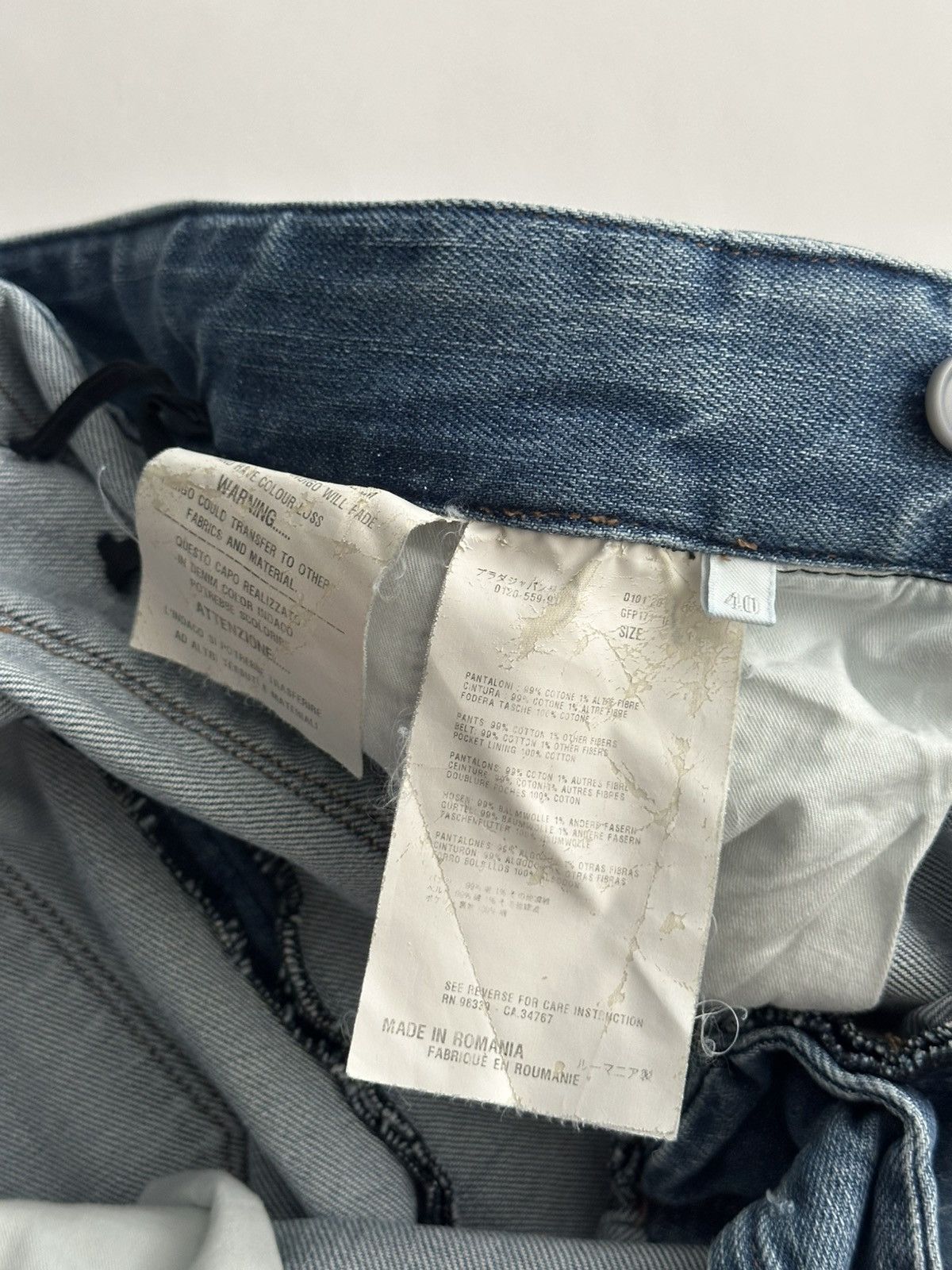Prada Prada Belted Denim Work Pants Size US 30 / EU 46 - 11 Thumbnail