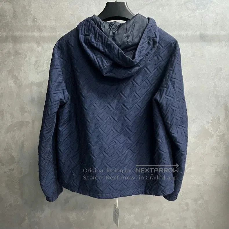 Fendi Fendi Blue Logo Embossed Hooded Jacket. Size US L / EU 52-54 / 3 - 2 Thumbnail