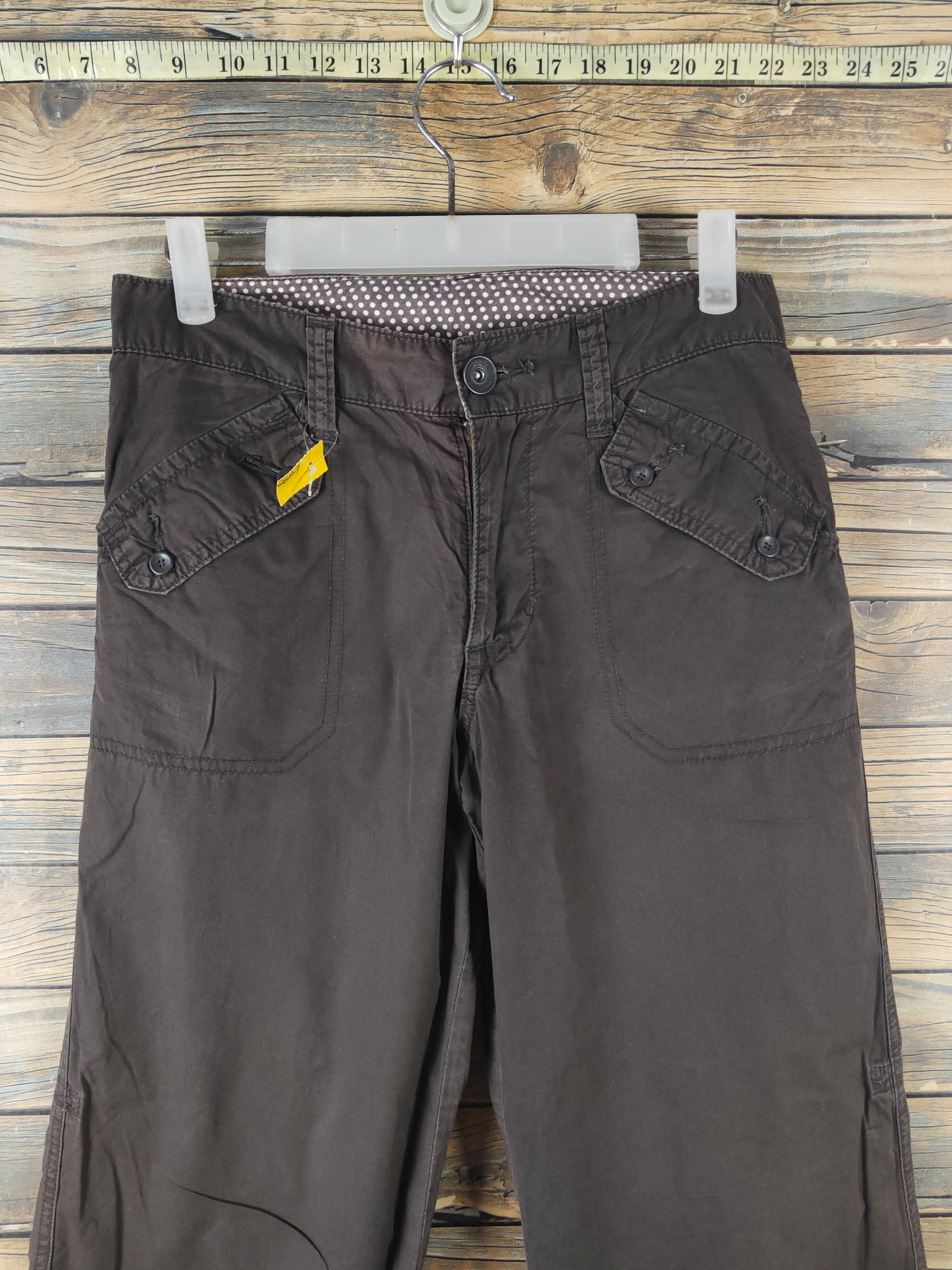Japanese Brand DL Japanese Brand Brown Multipocket Casual Pants #2667 Size 27" / US 4 / IT 40 - 2 Thumbnail